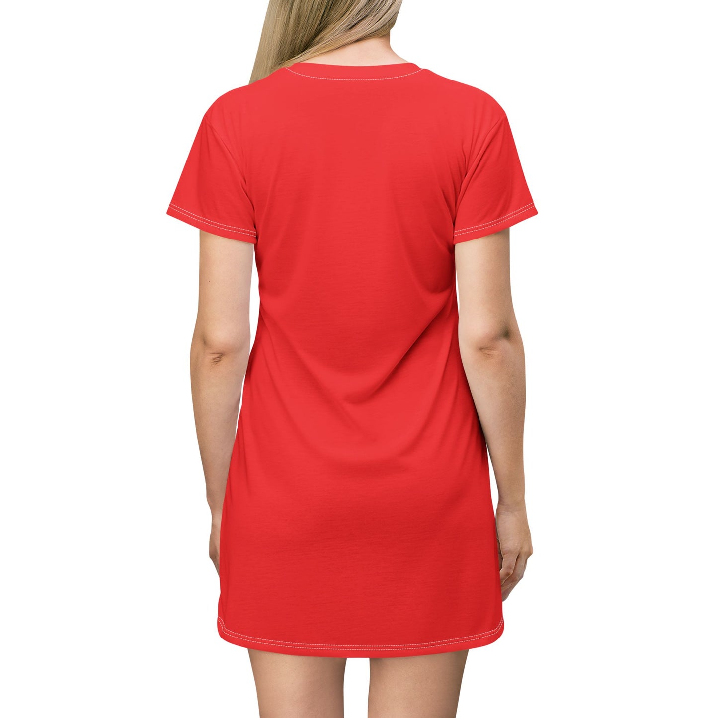 Vibrant Graphic T-Shirt Dress with Statement Art