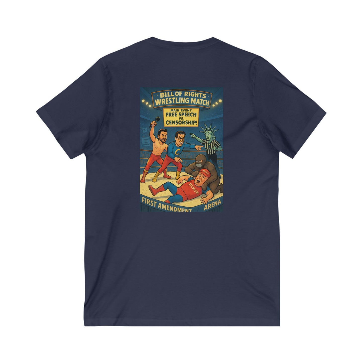 Unisex Jersey Short Sleeve V-Neck Tee