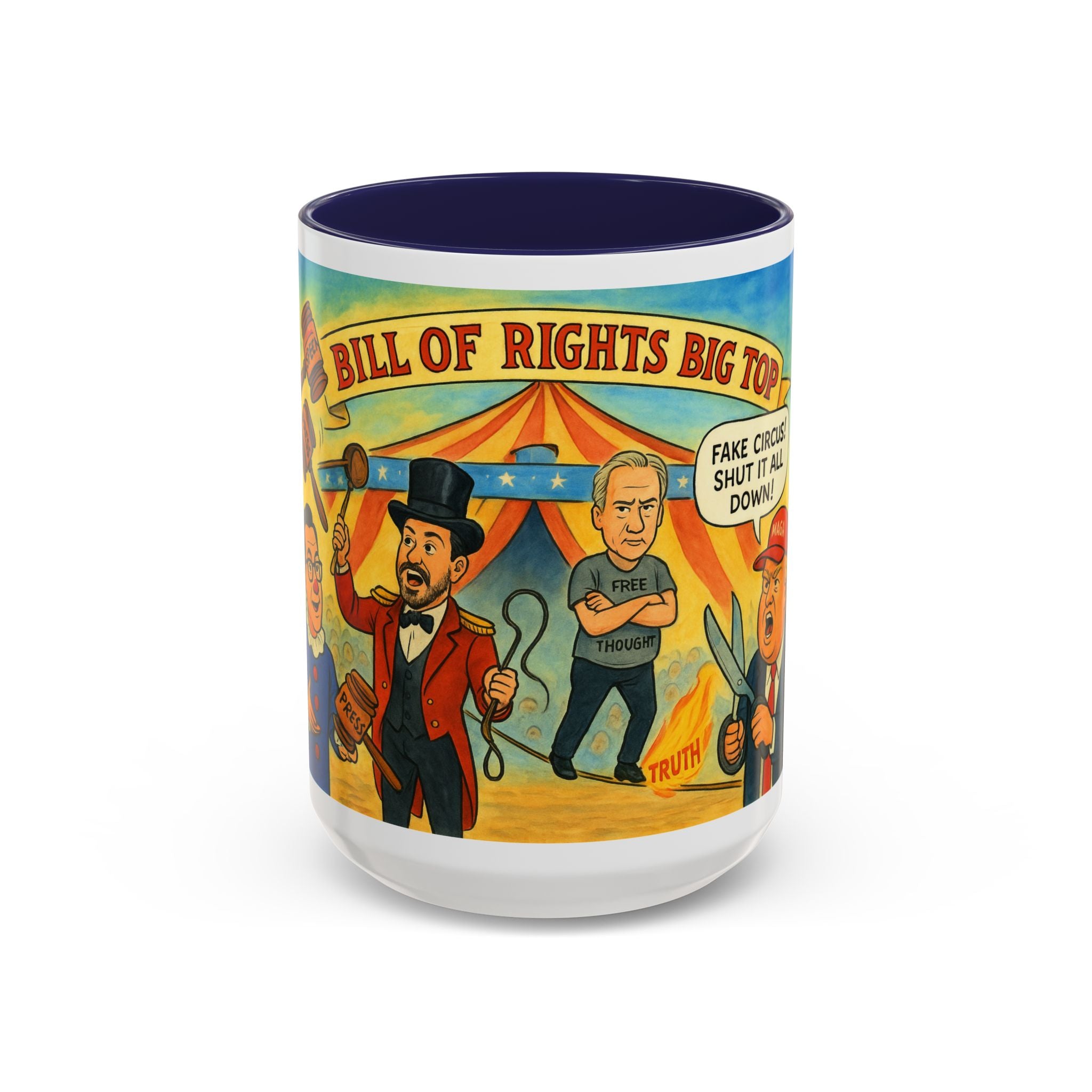 Political Statement Coffee Mug with Fun Design for Activists, Great Gift for Birthdays, Holidays, Office Humor, Collectors