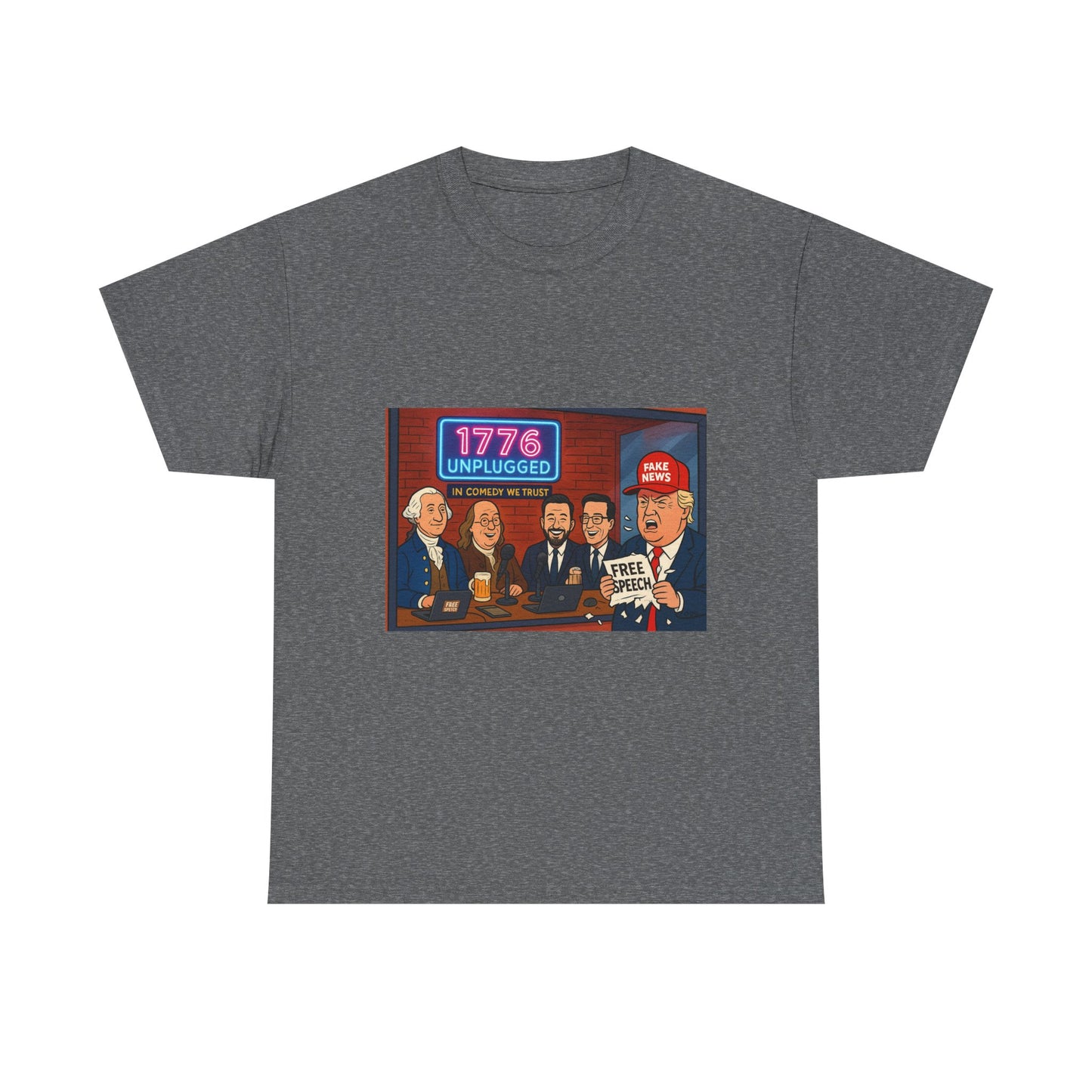 Unisex Political Humor Tee, 1776 Unplugged Graphic Shirt for Freedom Lovers, Fun Gift for Birthdays, Casual Wear, Election Season