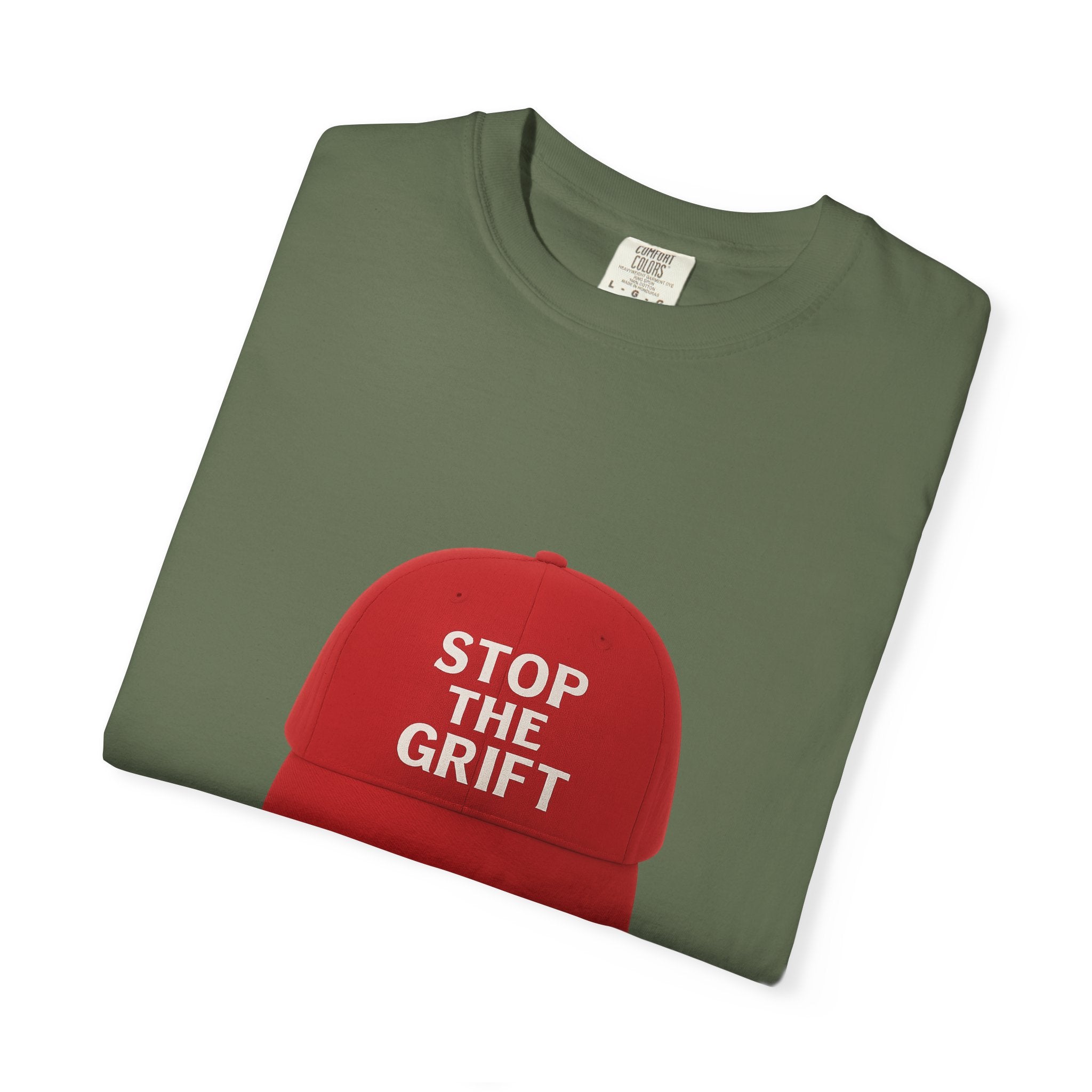 Unisex Garment-Dyed T-shirt with 'STOP THE GRIFT' Design, Casual Tee, Thought-Provoking Shirt, Gift for Activists, Statement Apparel, [...]