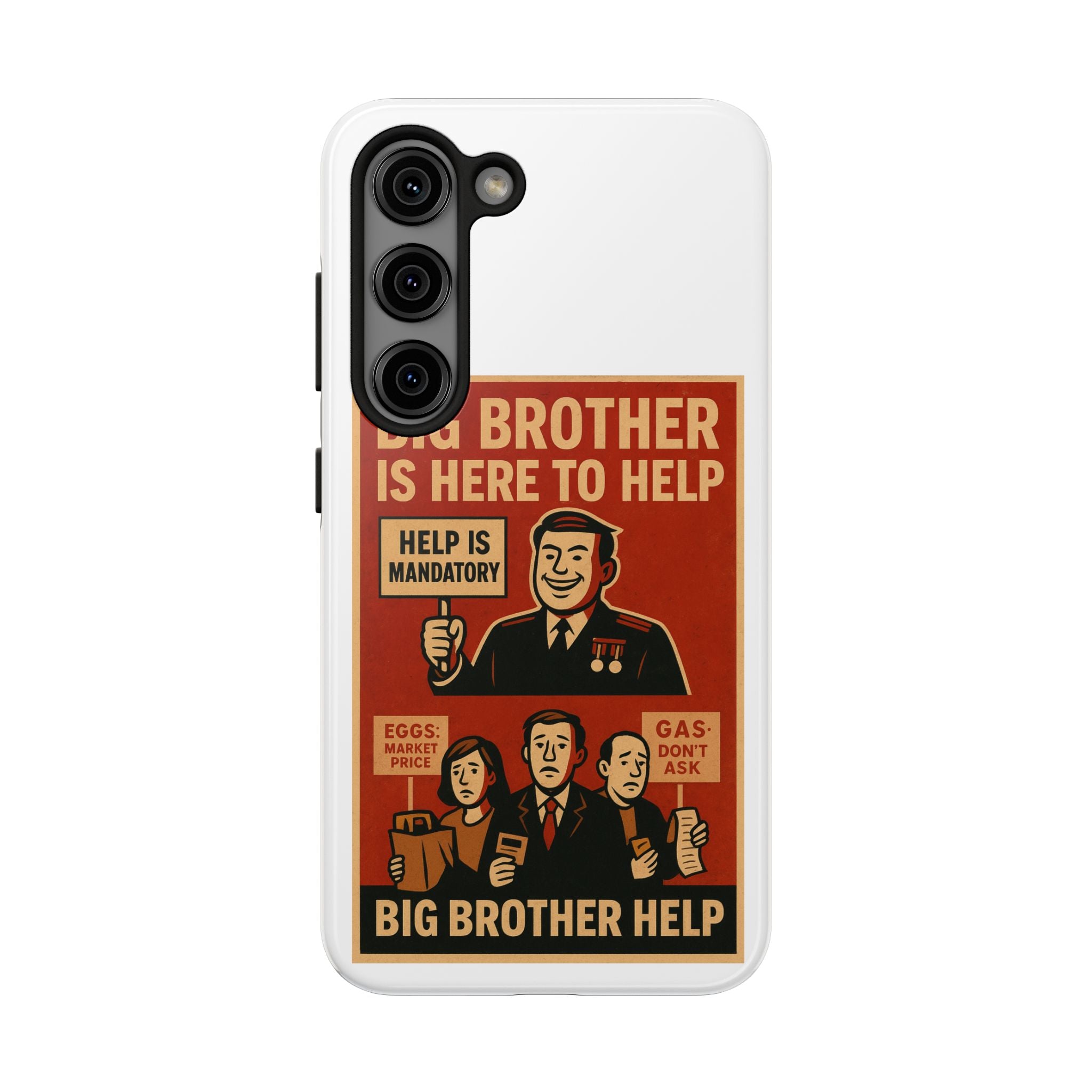 Vintage Big Brother Phone Case, Tough Phone Cases, Retro Tech Accessories, Gift for Sibling, Geeky Gifts, Quirky Phone Cover