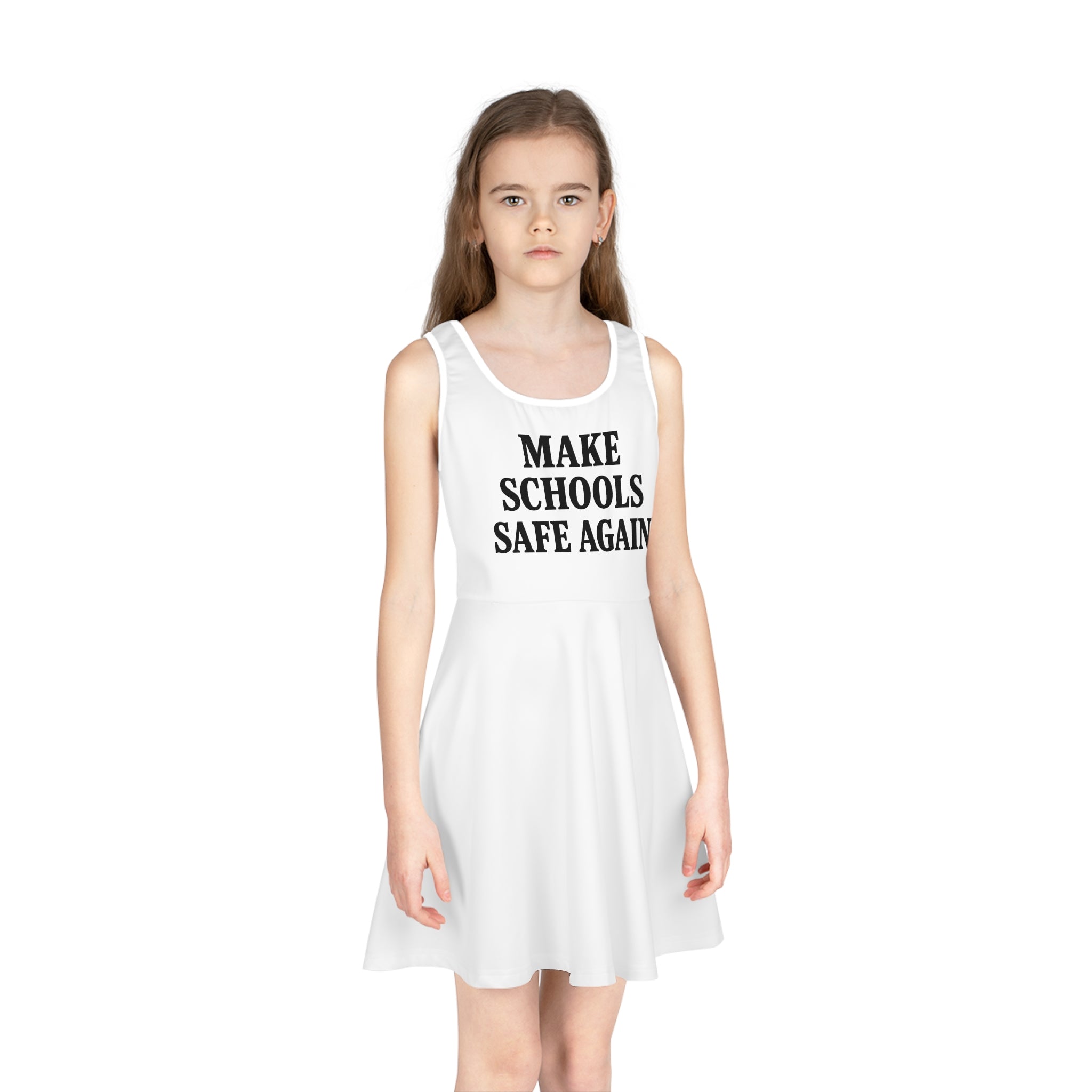 Girls' Political Statement Sundress, Summer Dress, Casual Wear, Protest Dress, Gift for Young Activists, Comfortable Fashion