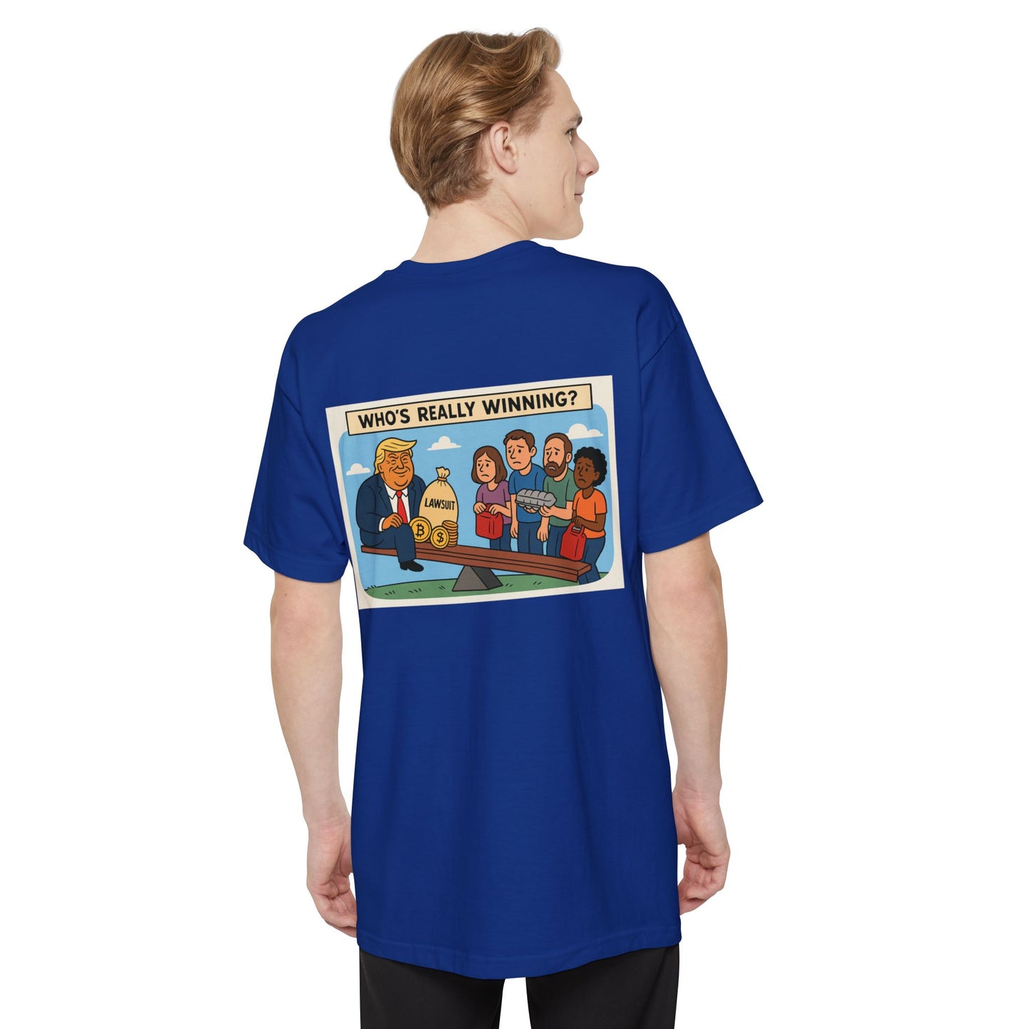 Funny Political T-Shirt, Who's Really Winning Graphic Tee, Unisex Humor Apparel, Gift for Politics Lovers, Casual Weekend Wear