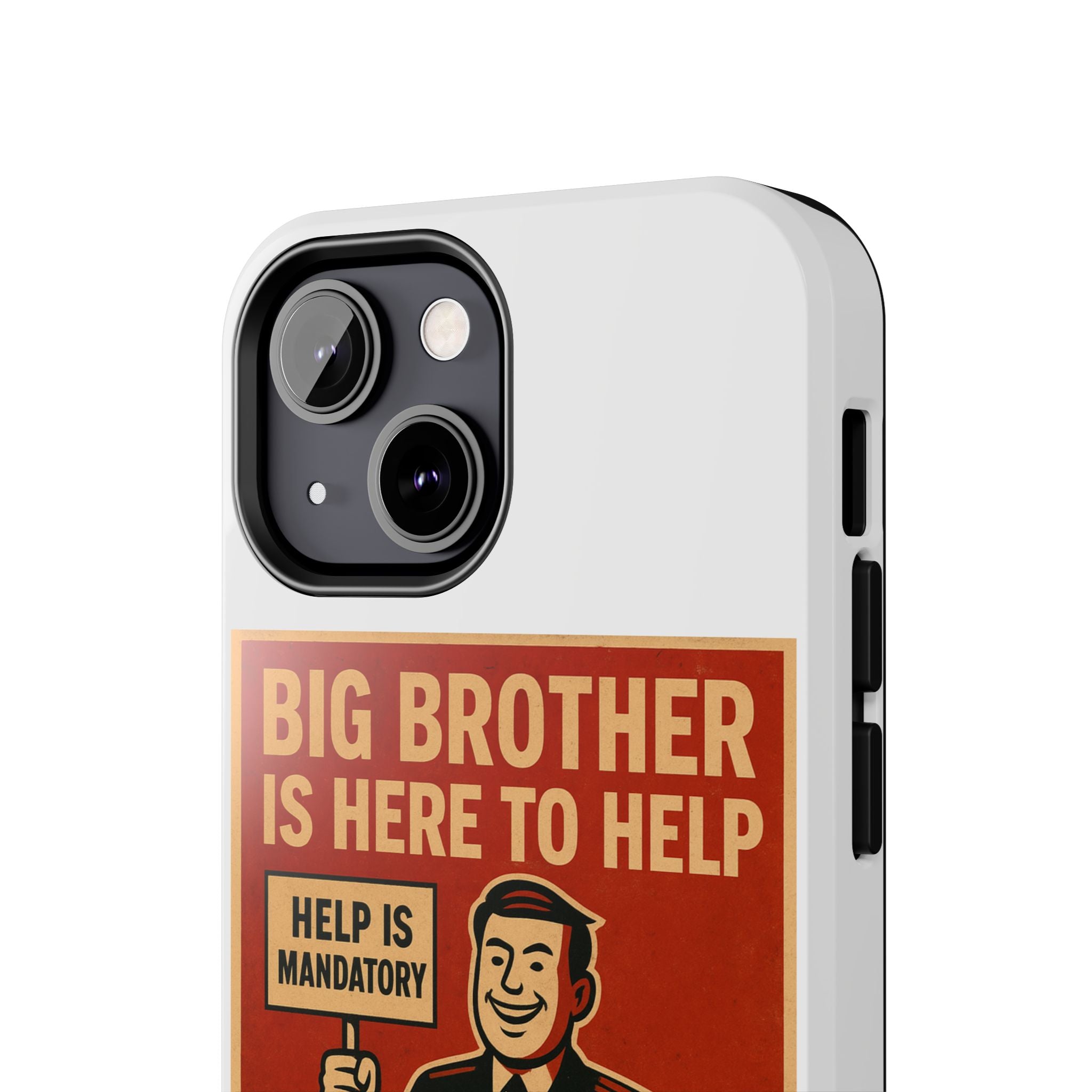 Vintage Big Brother Phone Case, Tough Phone Cases, Retro Tech Accessories, Gift for Sibling, Geeky Gifts, Quirky Phone Cover