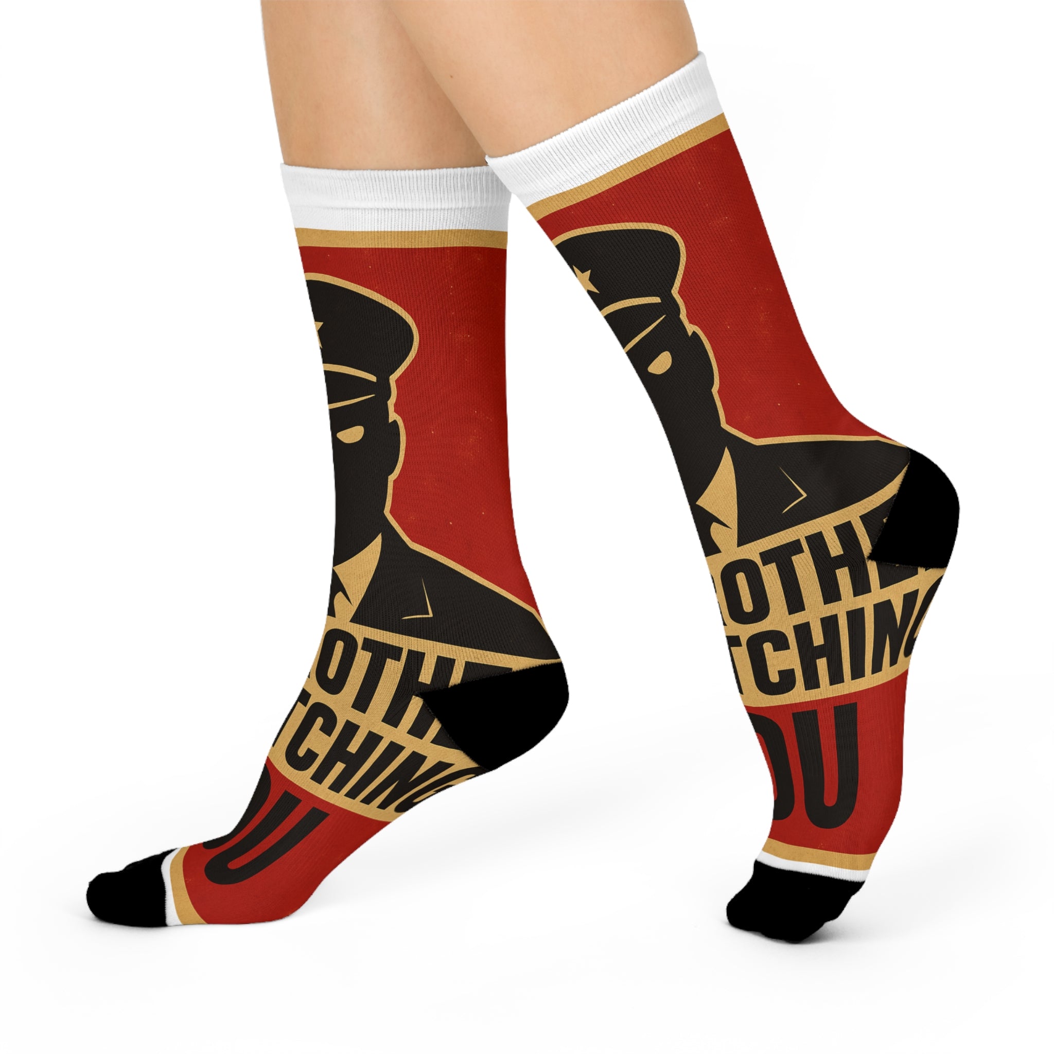 Big Brother is Watching You Cushioned Crew Socks, Unique Gift for Fans, Trendy Statement Socks for Cozy Wear, Fun Party Accessory, [...]