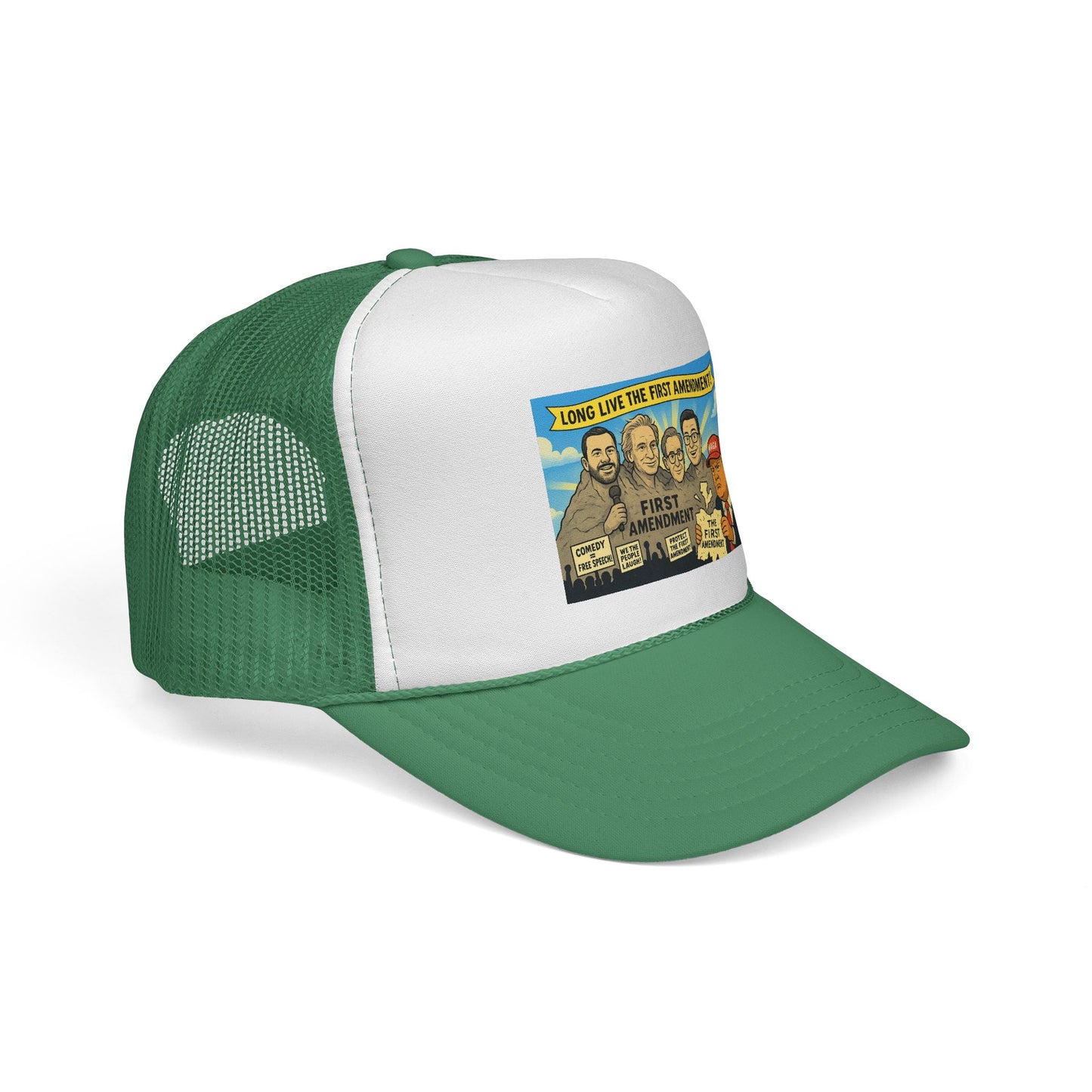 First Amendment Trucker Cap – Fun, Vintage Style Hat for Freedom Lovers, Patriotic Gift, Outdoor Adventures, Unique Conversation Starter