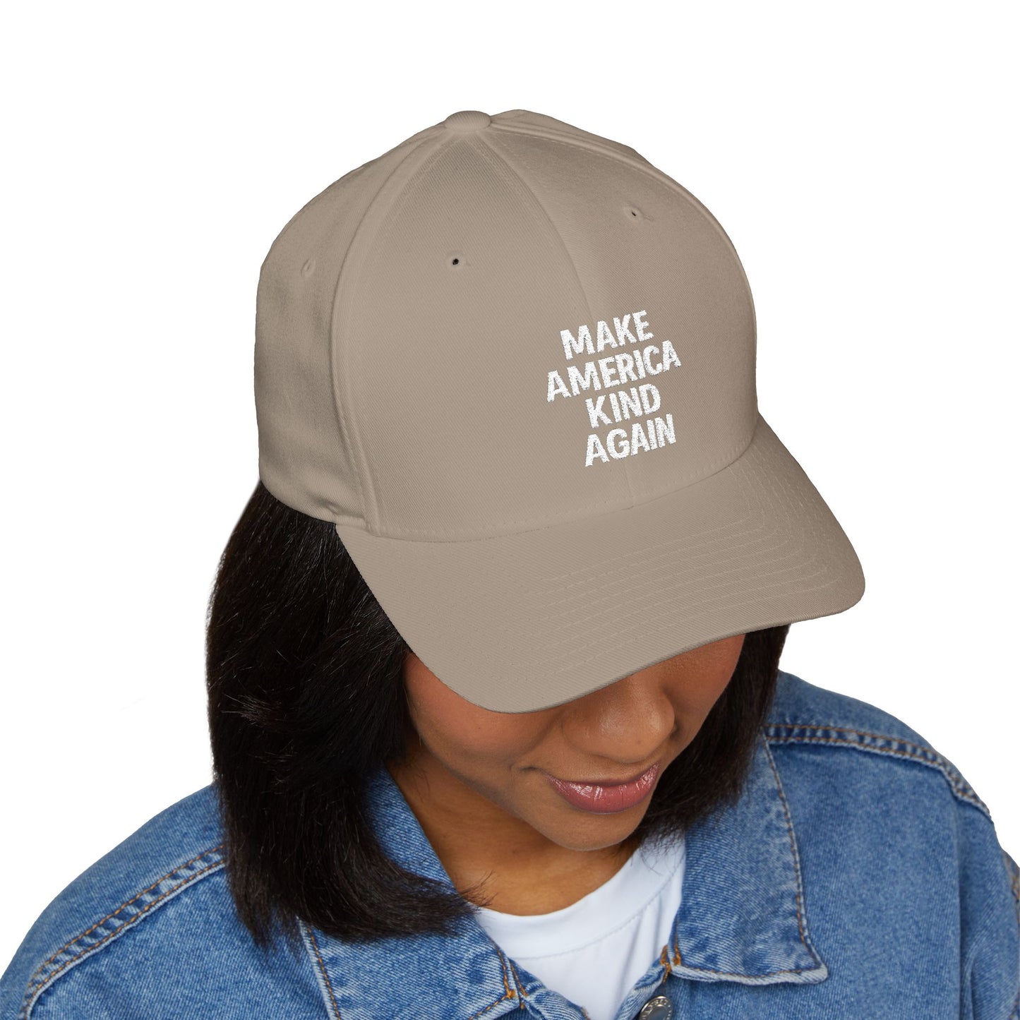 Embroidered Cap, Make America Kind Again Hat, Casual Summer Accessory, Gift for Friends, Adjustable Baseball Cap