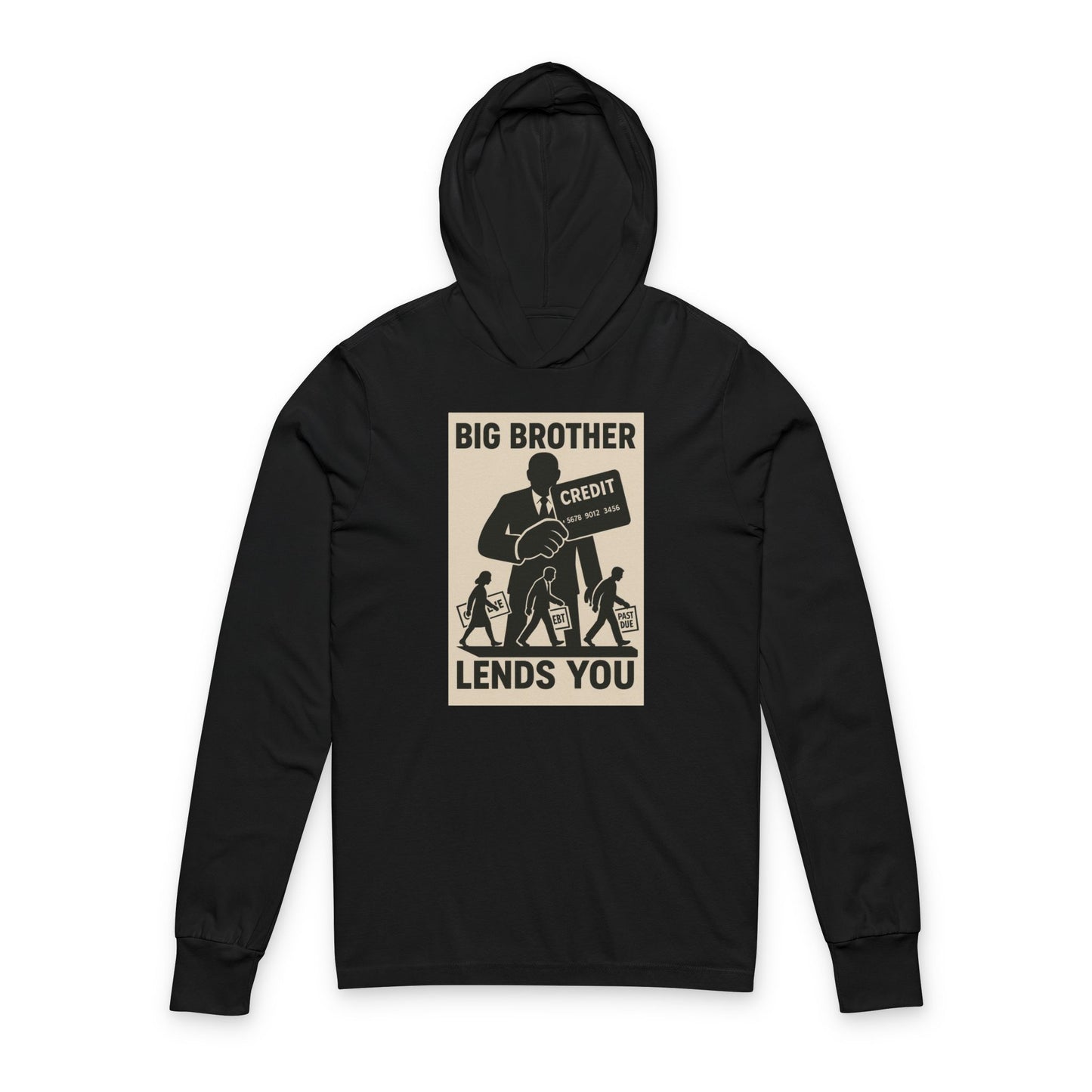 Big Brother Unisex Hooded Long Sleeve Tee, Casual Hooded Shirt, Unisex Hoodie Gift, Comfortable Everyday Wear, Ideal for Any Season