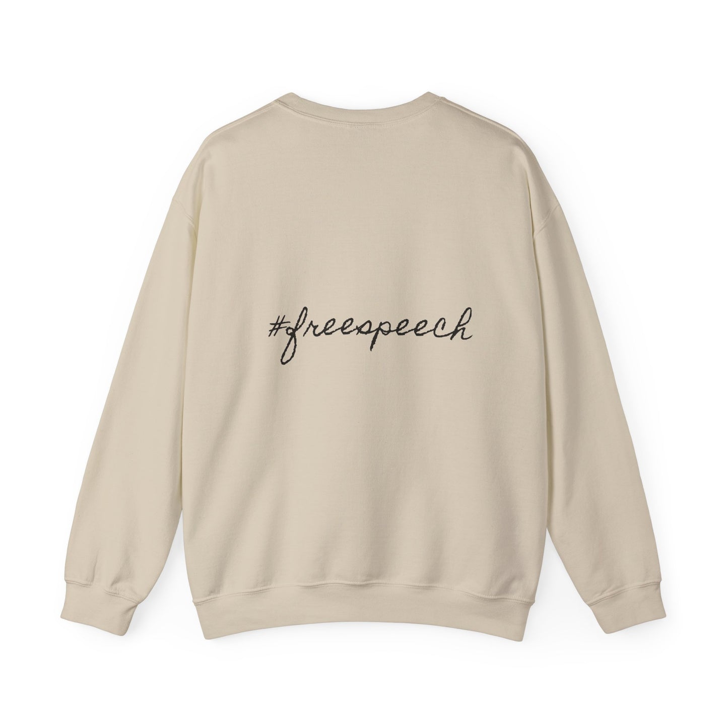 Patriotic Humor Crewneck Sweatshirt, Funny Gift for Political Enthusiasts, Comfy Casual Wear, Ideal for Gift Giving, Unisex Fashion