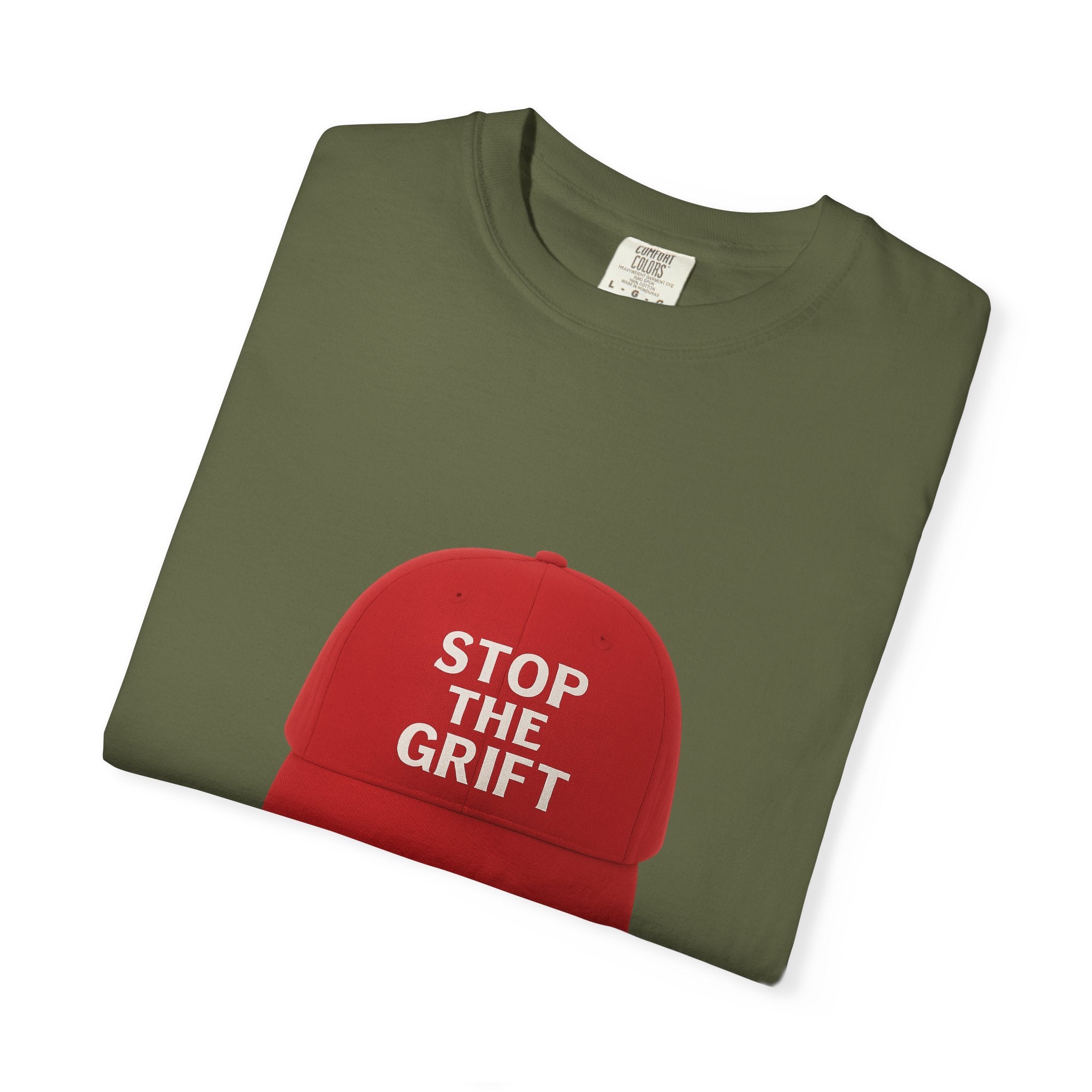 Unisex Garment-Dyed T-shirt with 'STOP THE GRIFT' Design, Casual Tee, Thought-Provoking Shirt, Gift for Activists, Statement Apparel, [...]