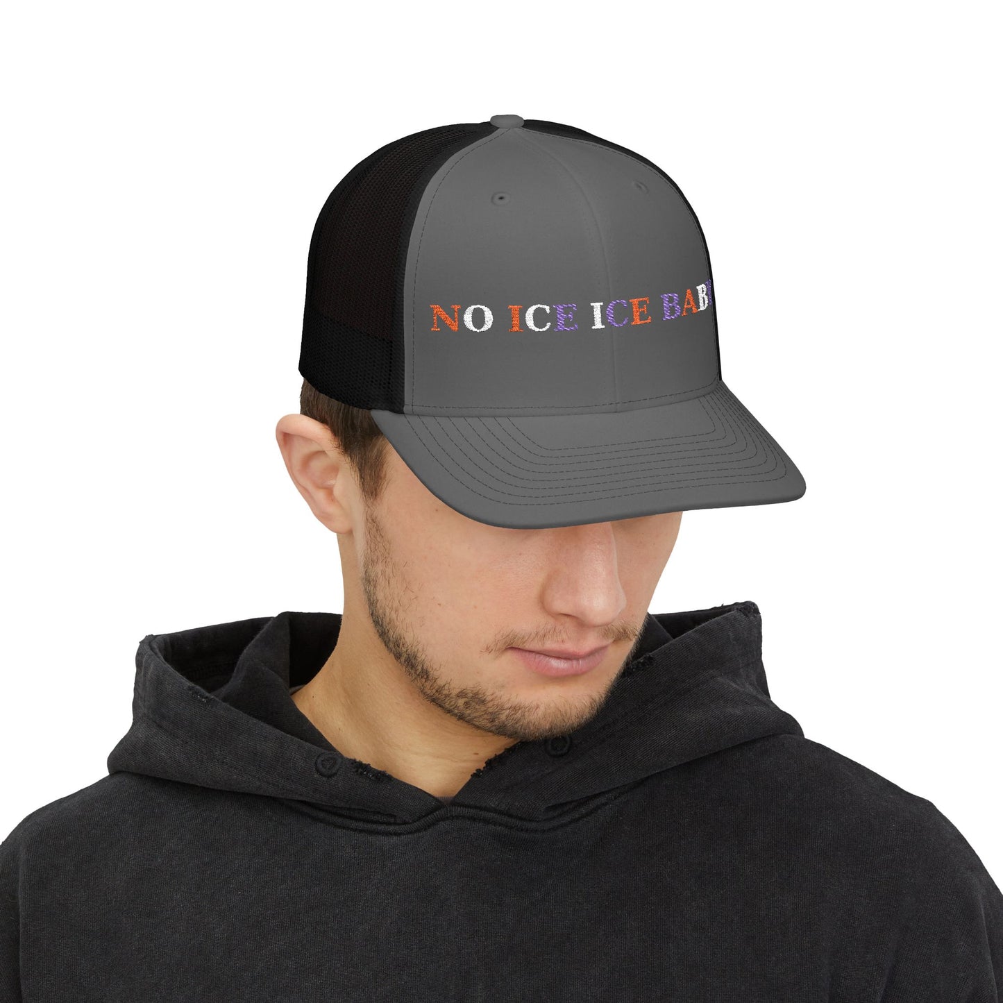 Trendy Embroidered Snapback Trucker Cap - Cool Gift for Music Lovers, Retro Vibes, Summer Events, Festivals, Casual Outings