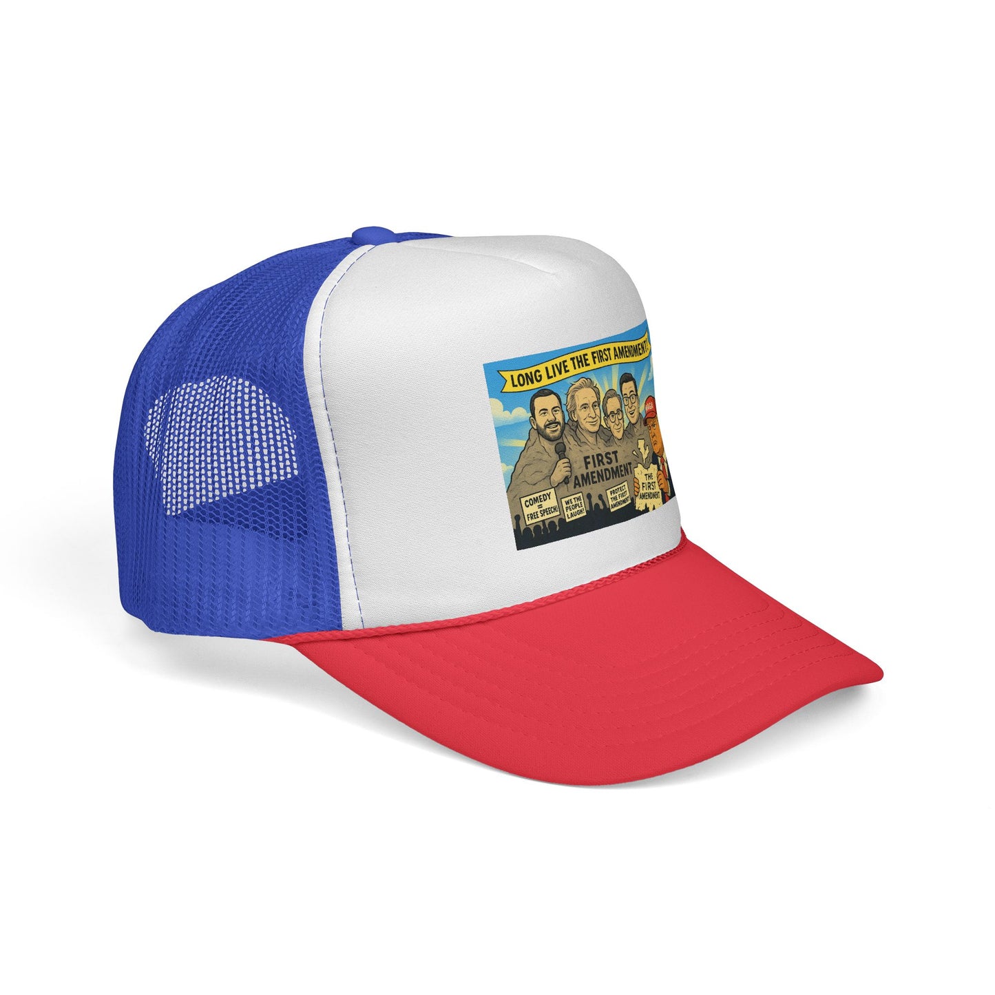 First Amendment Trucker Cap – Fun, Vintage Style Hat for Freedom Lovers, Patriotic Gift, Outdoor Adventures, Unique Conversation Starter