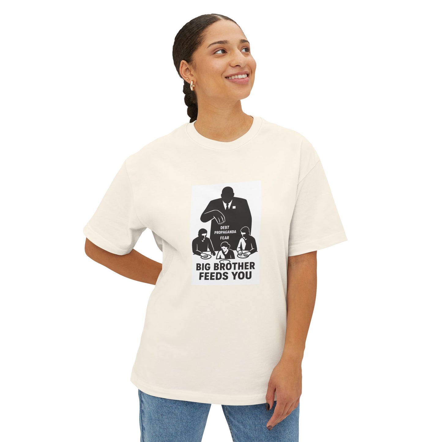 Unisex Oversized Boxy Tee - Fake News Veteran Tee, Casual Graphic T-Shirt, Streetwear, Gift for Friends, Unique Statement Shirt