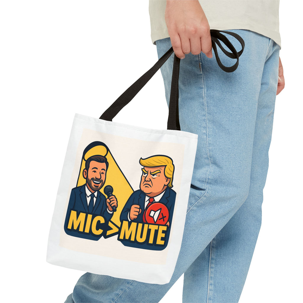 Political Humor Tote Bag, Funny Carryall for Event, Gift for Friends, Election Day Accessory, Eco-Friendly Shopping