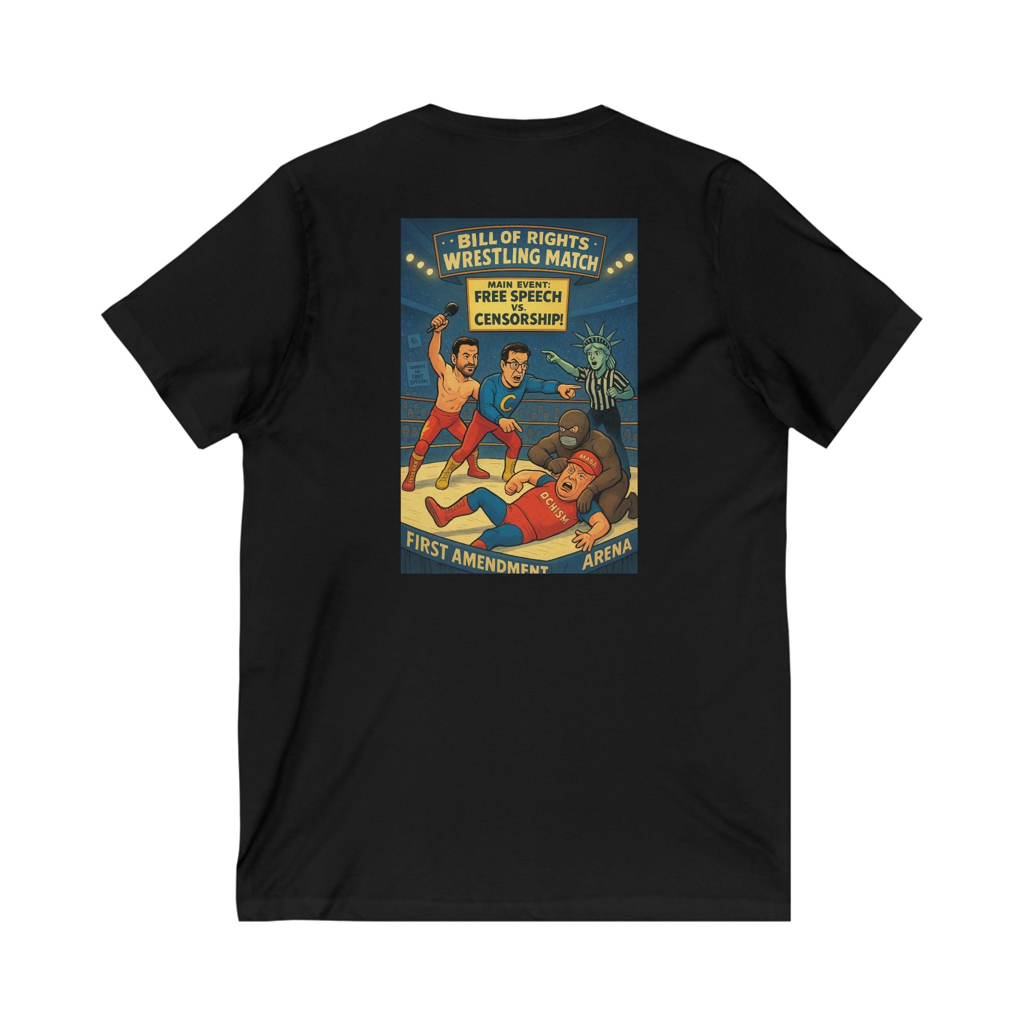 Unisex Jersey Short Sleeve V-Neck Tee