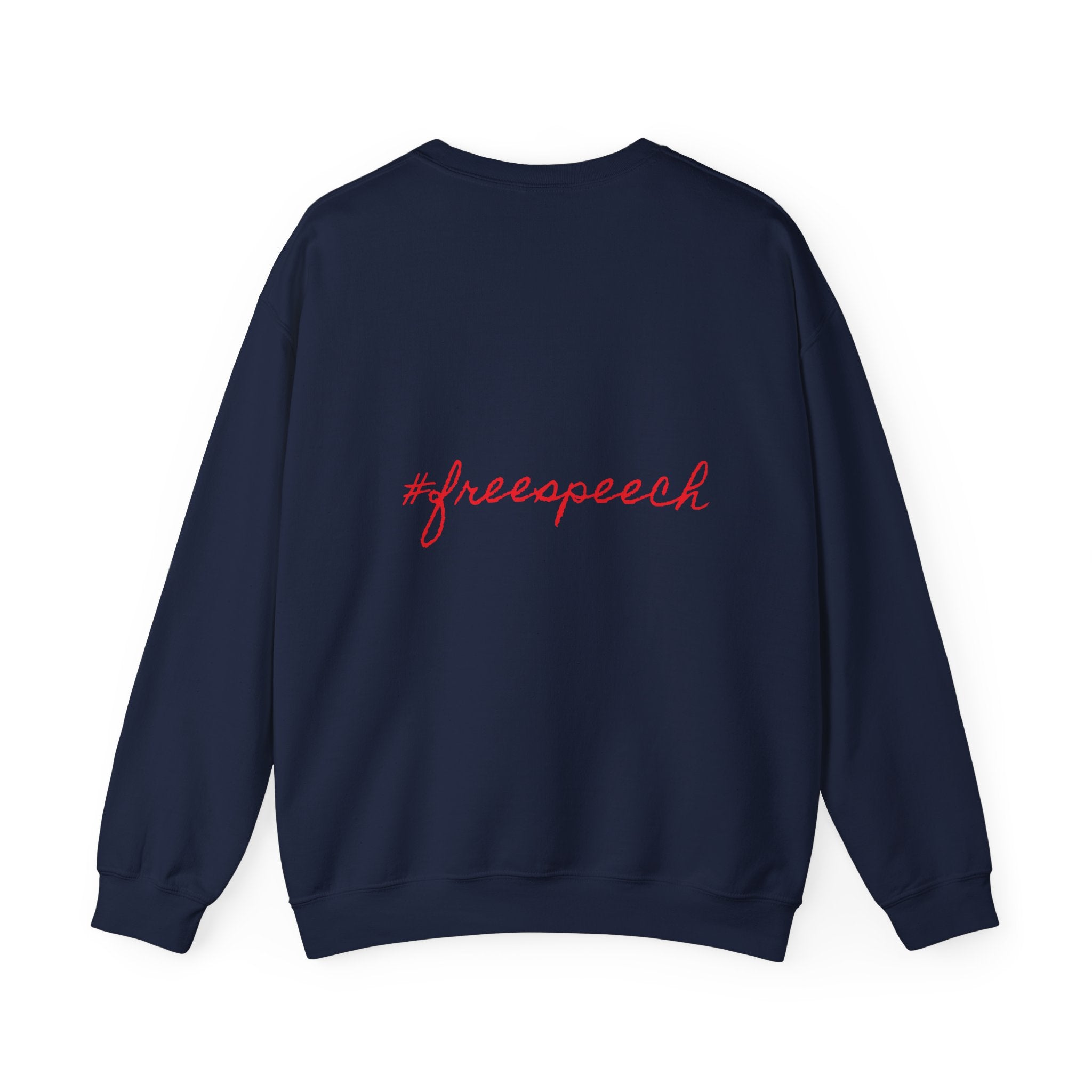 Patriotic Humor Crewneck Sweatshirt, Funny Gift for Political Enthusiasts, Comfy Casual Wear, Ideal for Gift Giving, Unisex Fashion