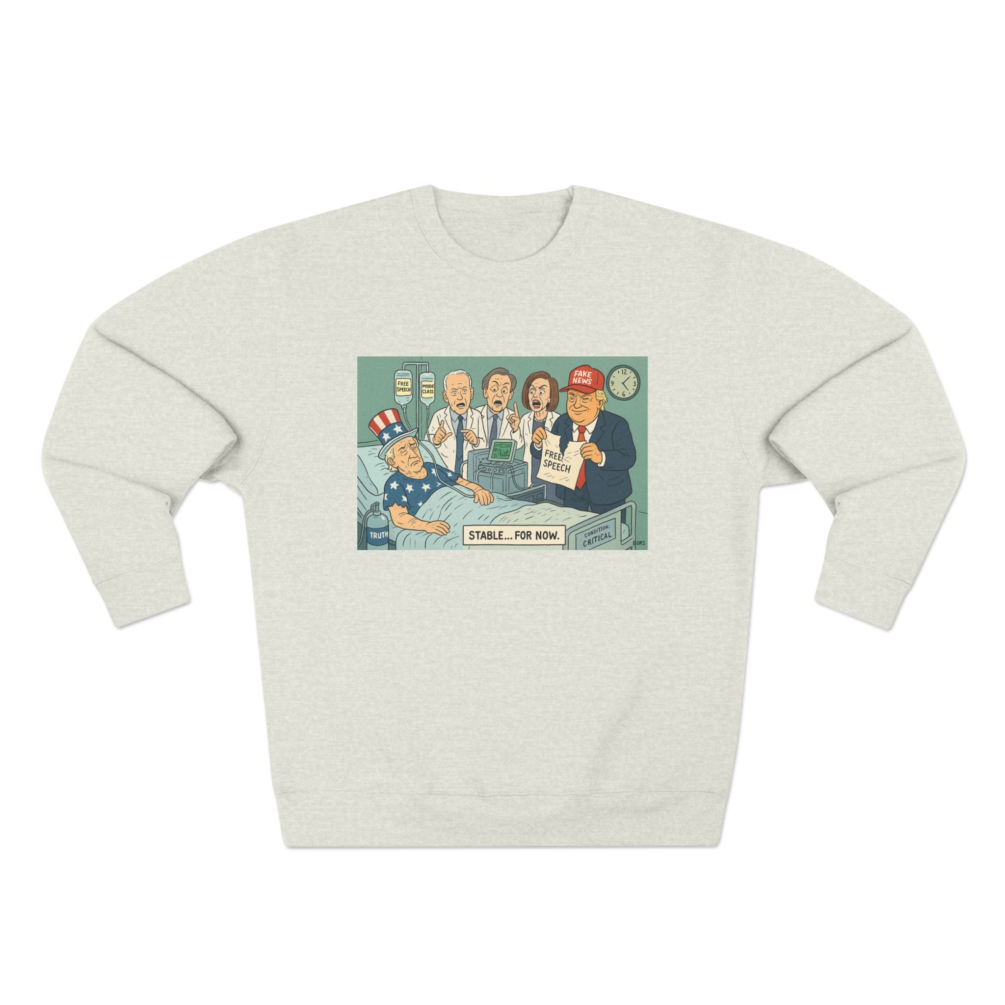 Vintage Humor Crewneck Sweatshirt | Funny Gift for Dads, Graphic Sweater for Family Gatherings, Casual Wear, Birthday Present