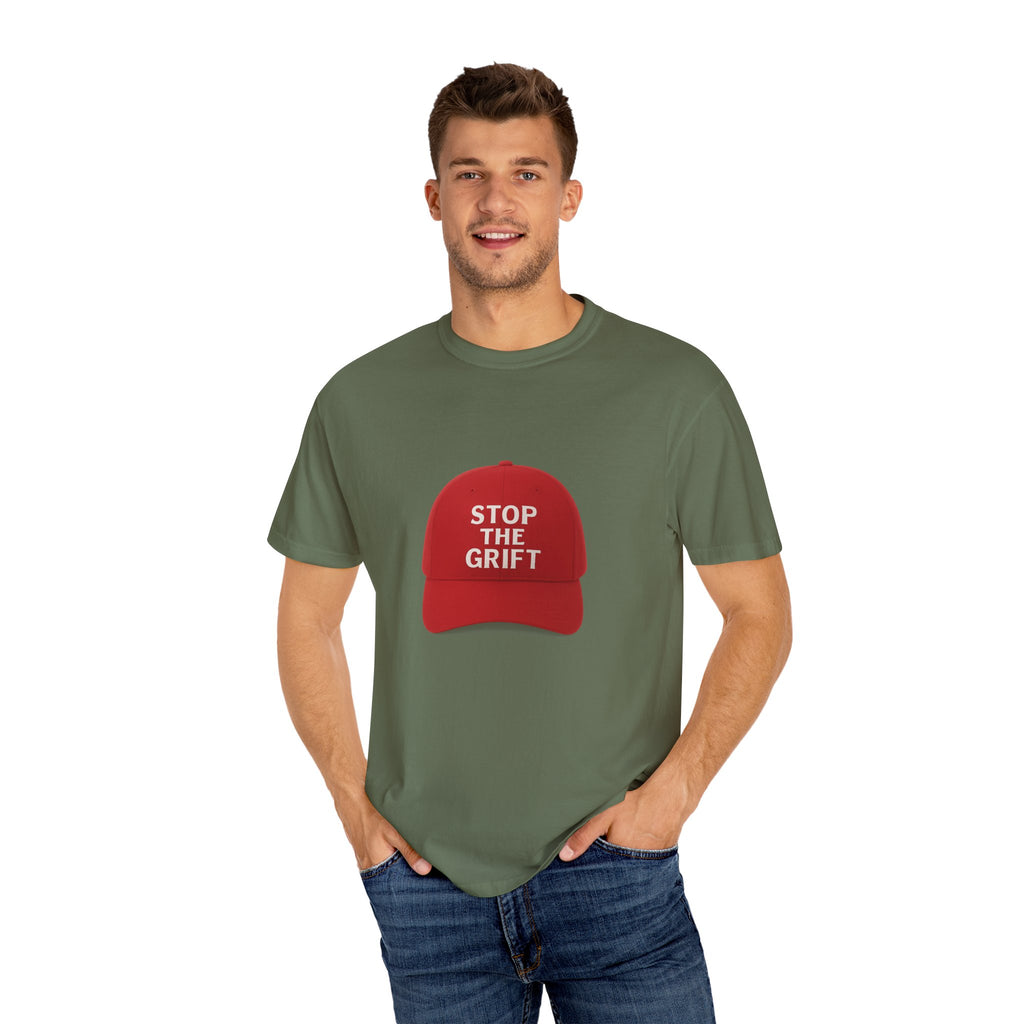 Unisex Garment-Dyed T-shirt with 'STOP THE GRIFT' Design, Casual Tee, Thought-Provoking Shirt, Gift for Activists, Statement Apparel, [...]
