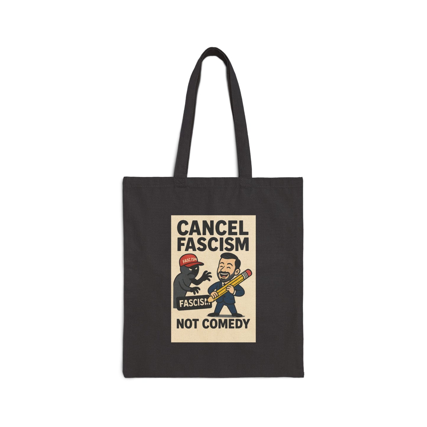 Bold Statement Cotton Tote Bag, Eco-Friendly Shopper, Reusable Grocery Bag, Protest Tote, Gift for Activists