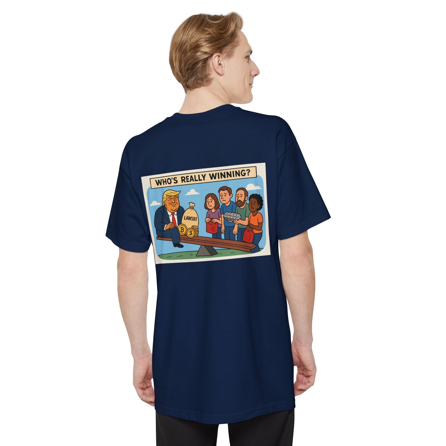 Funny Political T-Shirt, Who's Really Winning Graphic Tee, Unisex Humor Apparel, Gift for Politics Lovers, Casual Weekend Wear