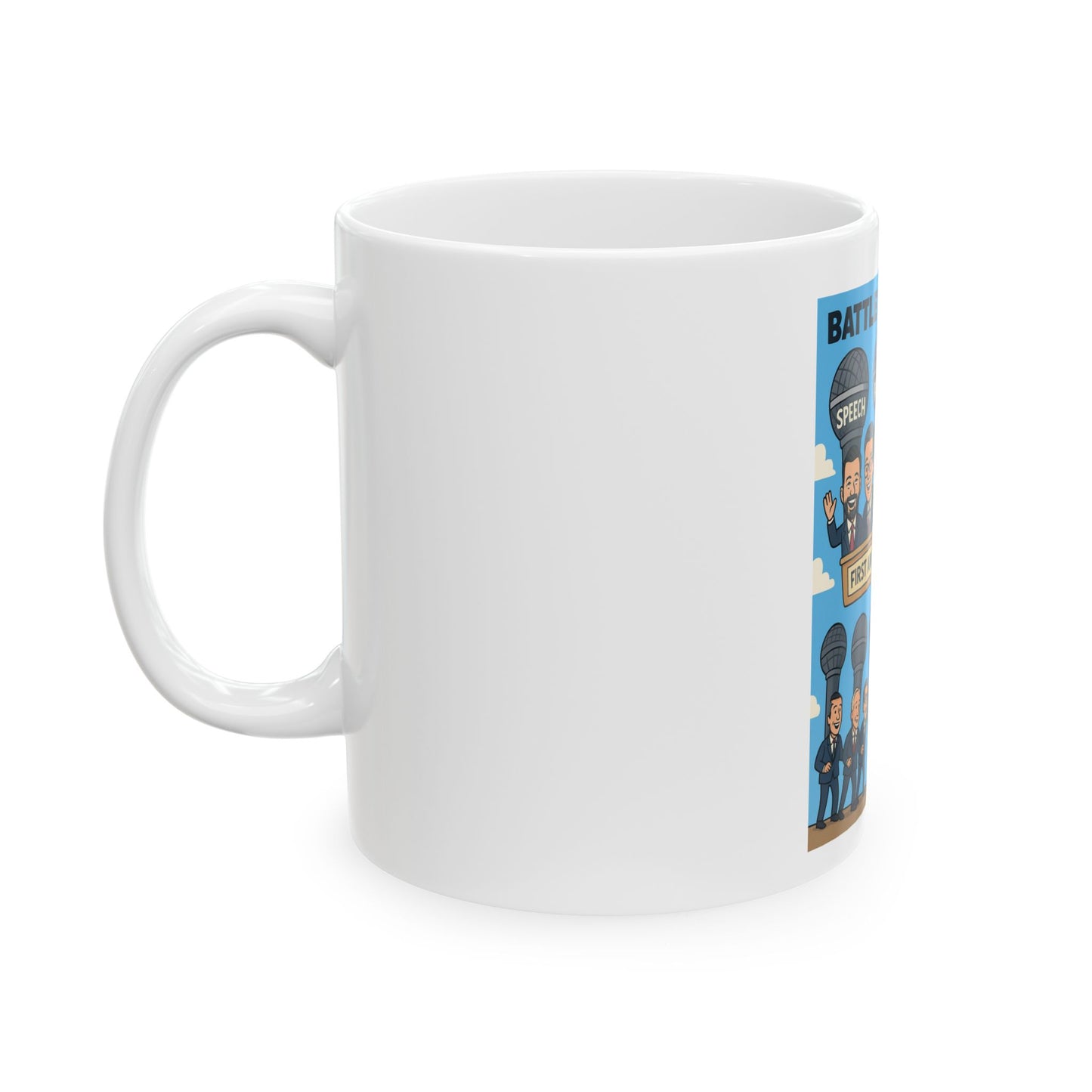 Cancel Fascism Ceramic Mug - 11oz & 15oz, Funny Coffee Cup, Political Gift, Humor Present, Makes a Statement
