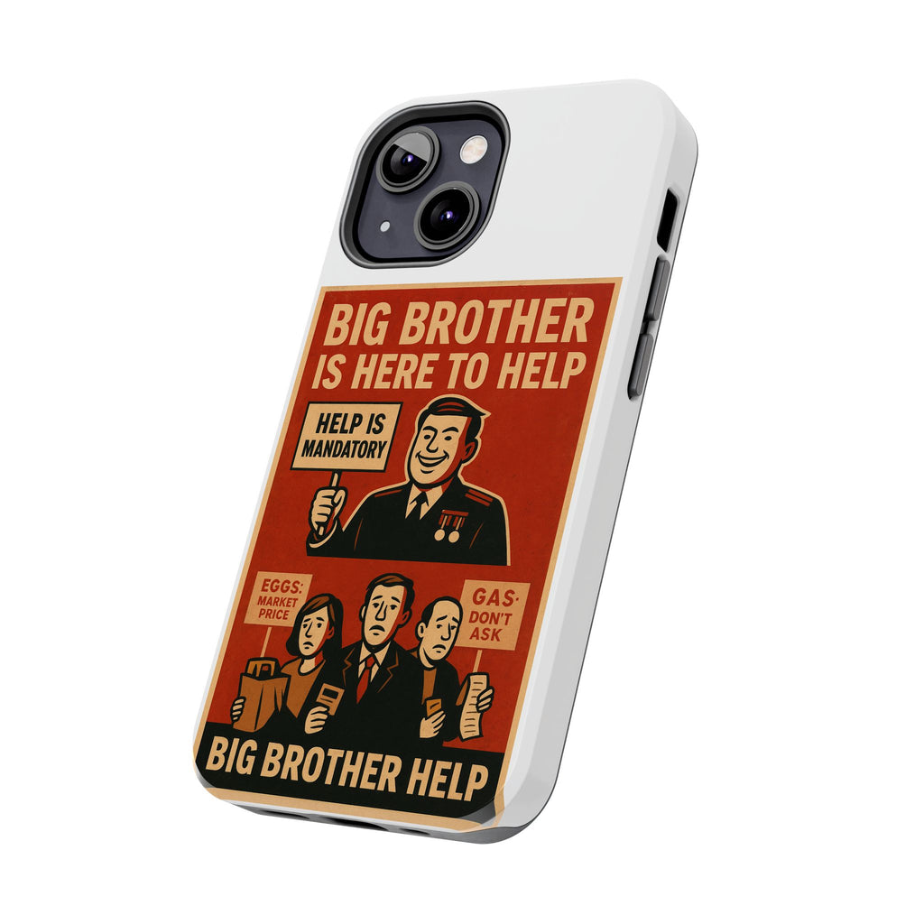 Vintage Big Brother Phone Case, Tough Phone Cases, Retro Tech Accessories, Gift for Sibling, Geeky Gifts, Quirky Phone Cover