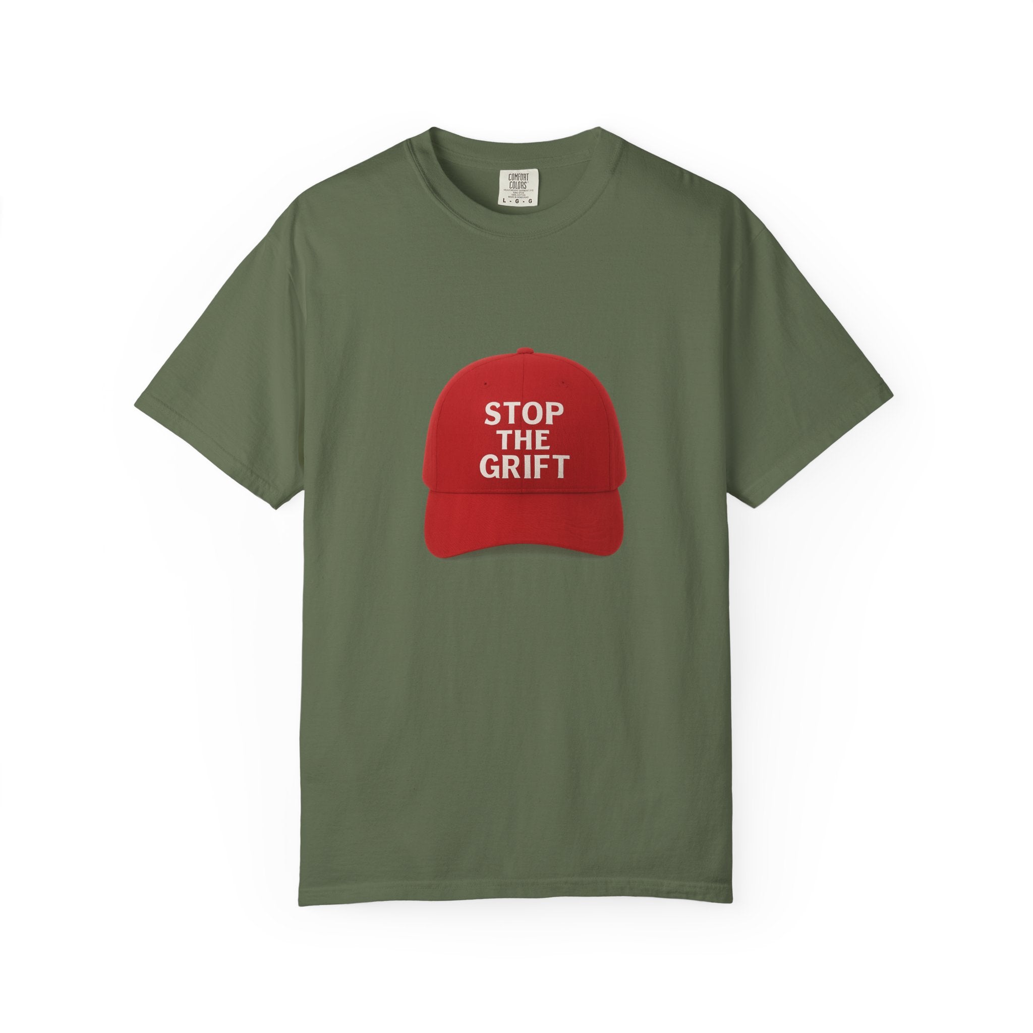 Unisex Garment-Dyed T-shirt with 'STOP THE GRIFT' Design, Casual Tee, Thought-Provoking Shirt, Gift for Activists, Statement Apparel, [...]