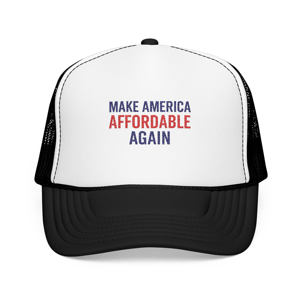 Embroidered Foam Trucker Hat - Make America Affordable Again, Adjustable Hat, Outdoor Fashion, Gift for Friends, Political Statement [...]