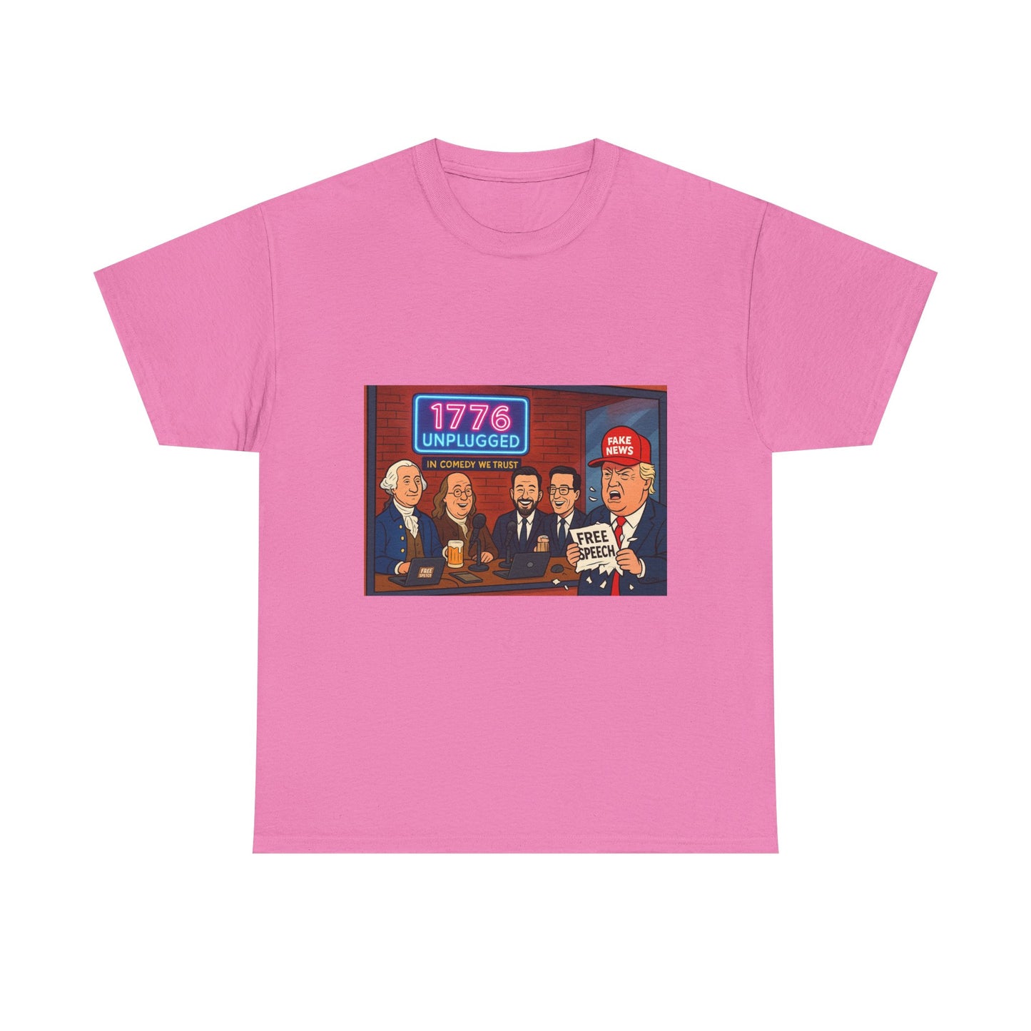 Unisex Political Humor Tee, 1776 Unplugged Graphic Shirt for Freedom Lovers, Fun Gift for Birthdays, Casual Wear, Election Season