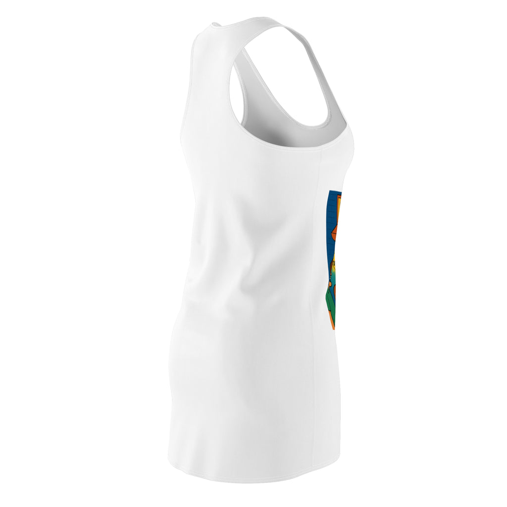 Gaslight Lamp Shop Racerback Dress, Fun Summer Dress, Casual Party Outfit, Unique Gift for Her, Funny Graphic Dress