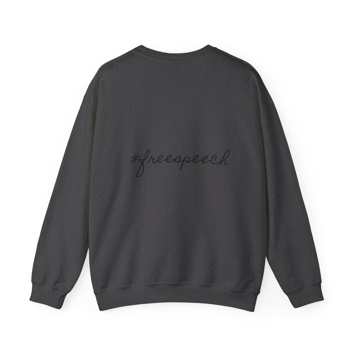 Patriotic Humor Crewneck Sweatshirt, Funny Gift for Political Enthusiasts, Comfy Casual Wear, Ideal for Gift Giving, Unisex Fashion