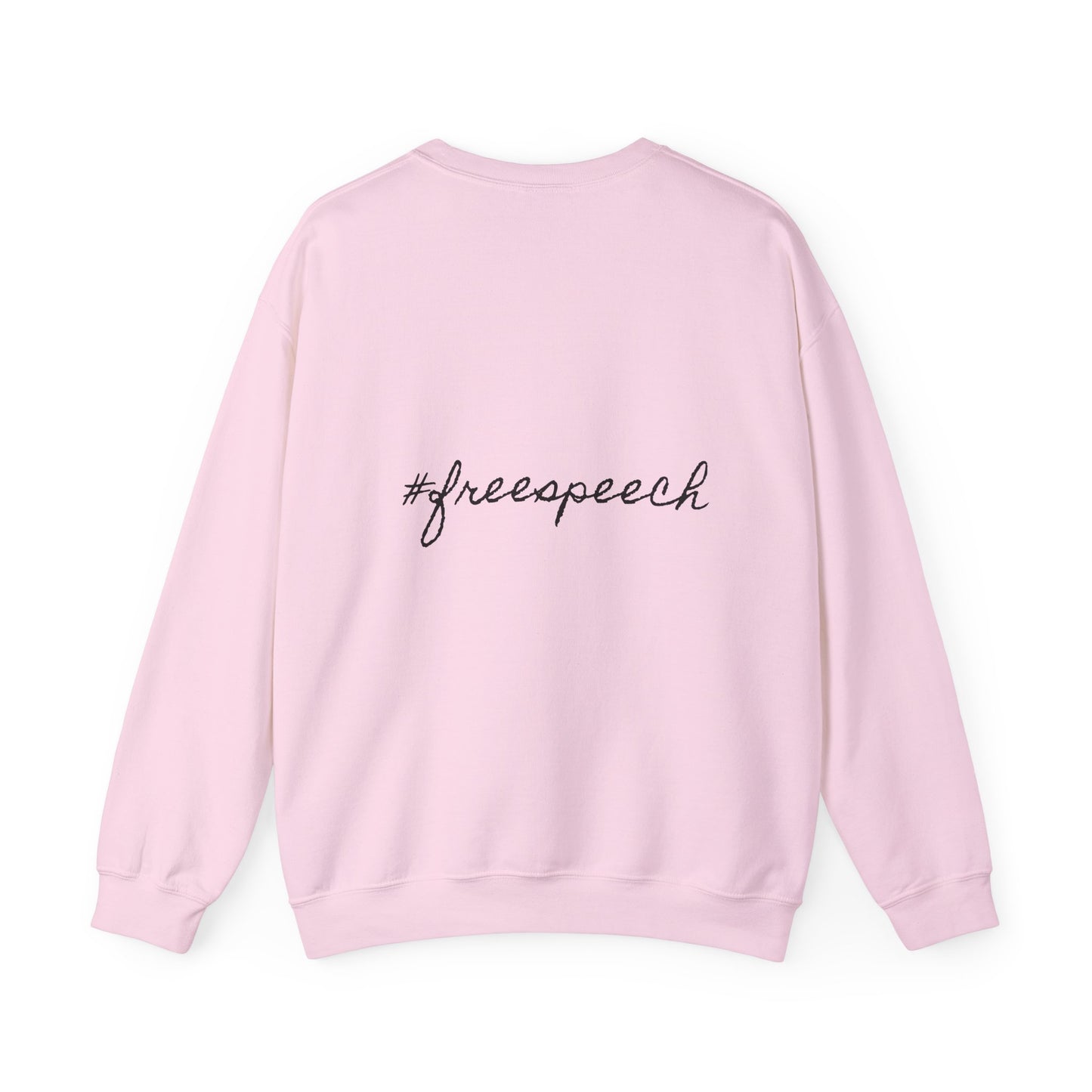 Patriotic Humor Crewneck Sweatshirt, Funny Gift for Political Enthusiasts, Comfy Casual Wear, Ideal for Gift Giving, Unisex Fashion