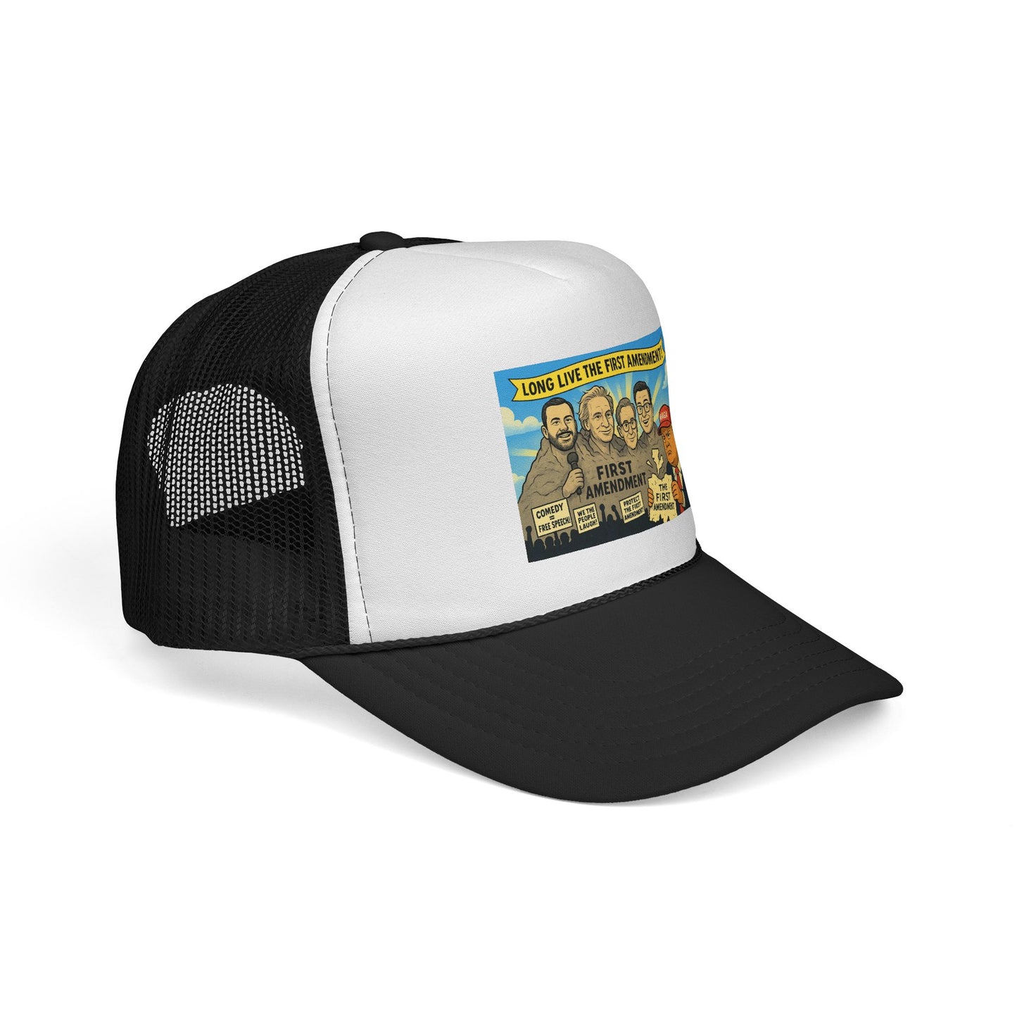 First Amendment Trucker Cap – Fun, Vintage Style Hat for Freedom Lovers, Patriotic Gift, Outdoor Adventures, Unique Conversation Starter