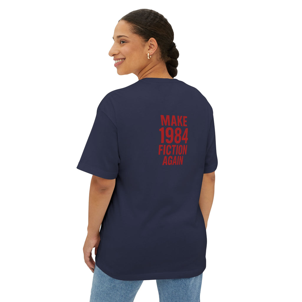 Unisex Oversized Boxy Tee - Fake News Veteran Tee, Casual Graphic T-Shirt, Streetwear, Gift for Friends, Unique Statement Shirt