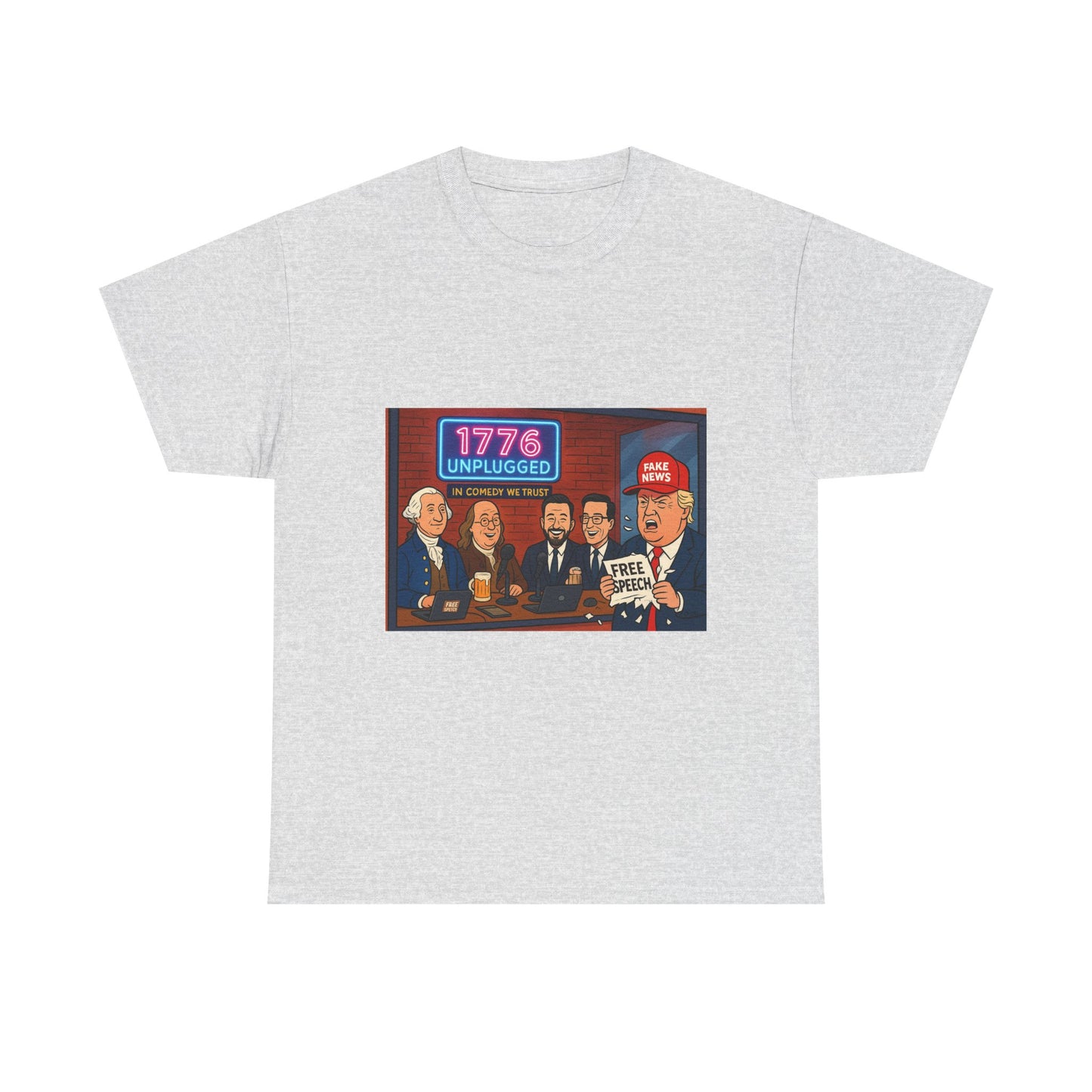 Unisex Political Humor Tee, 1776 Unplugged Graphic Shirt for Freedom Lovers, Fun Gift for Birthdays, Casual Wear, Election Season
