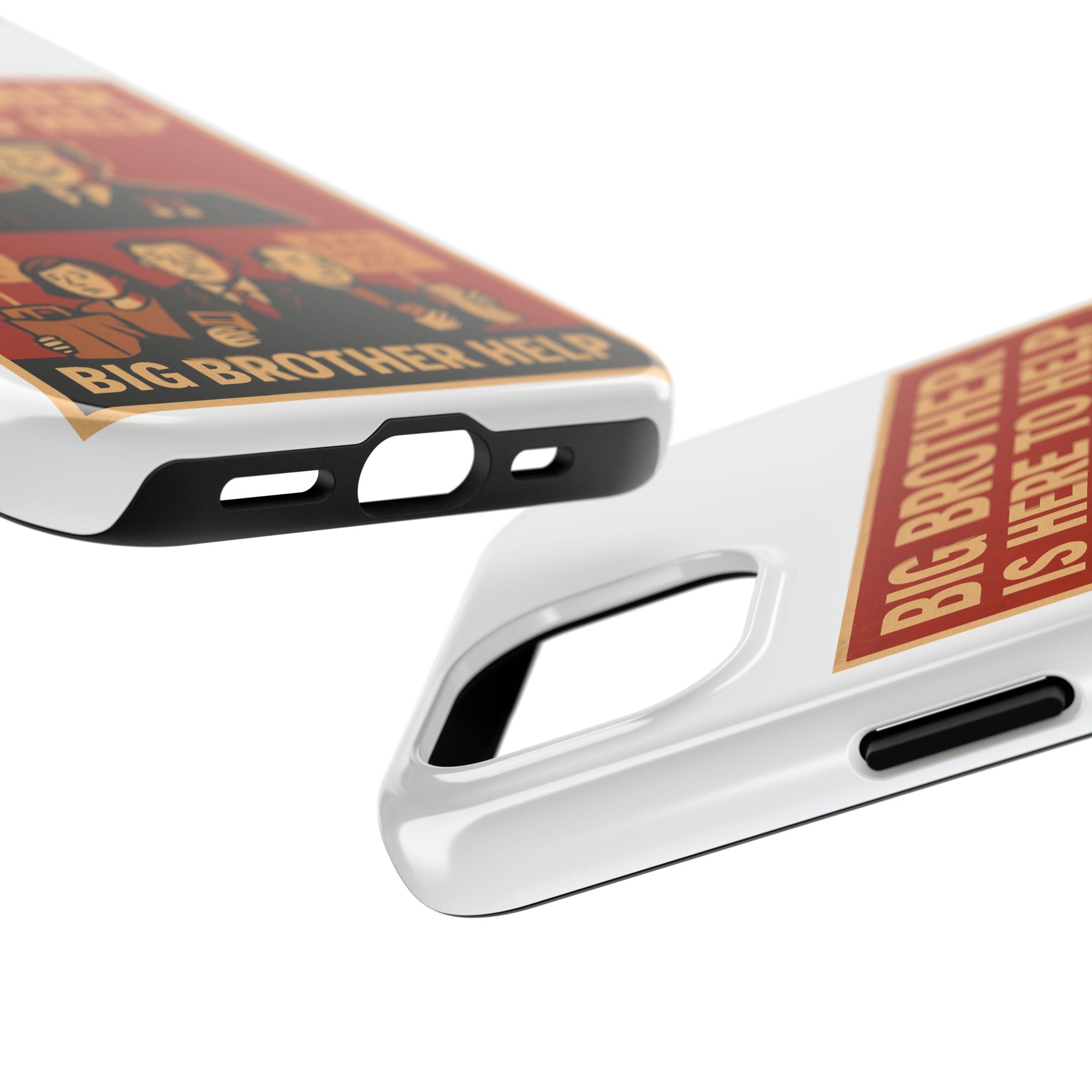 Vintage Big Brother Phone Case, Tough Phone Cases, Retro Tech Accessories, Gift for Sibling, Geeky Gifts, Quirky Phone Cover