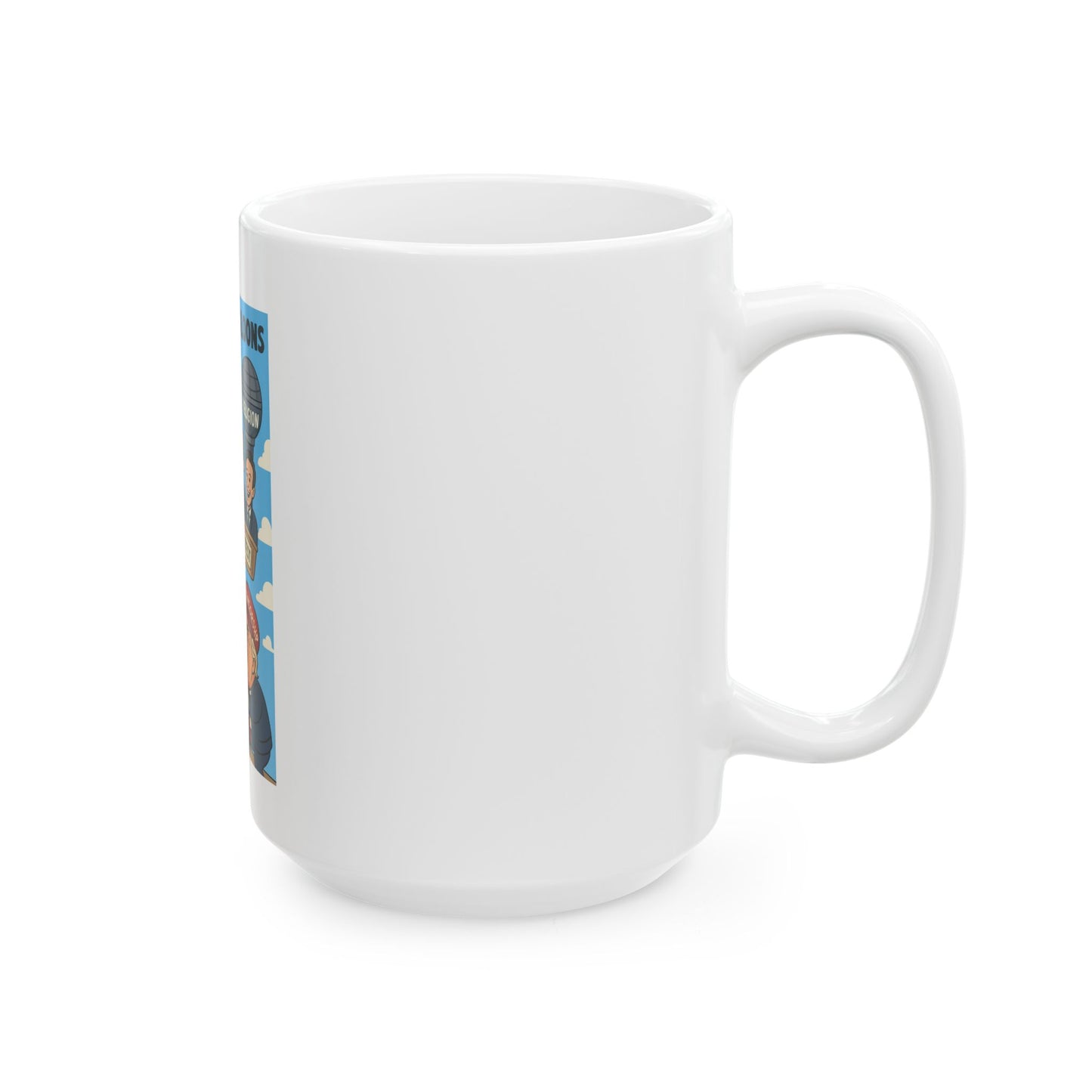 Cancel Fascism Ceramic Mug - 11oz & 15oz, Funny Coffee Cup, Political Gift, Humor Present, Makes a Statement
