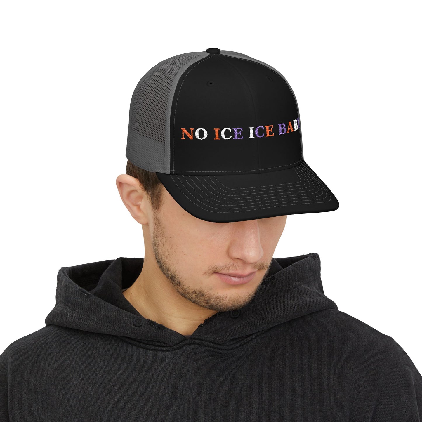 Trendy Embroidered Snapback Trucker Cap - Cool Gift for Music Lovers, Retro Vibes, Summer Events, Festivals, Casual Outings
