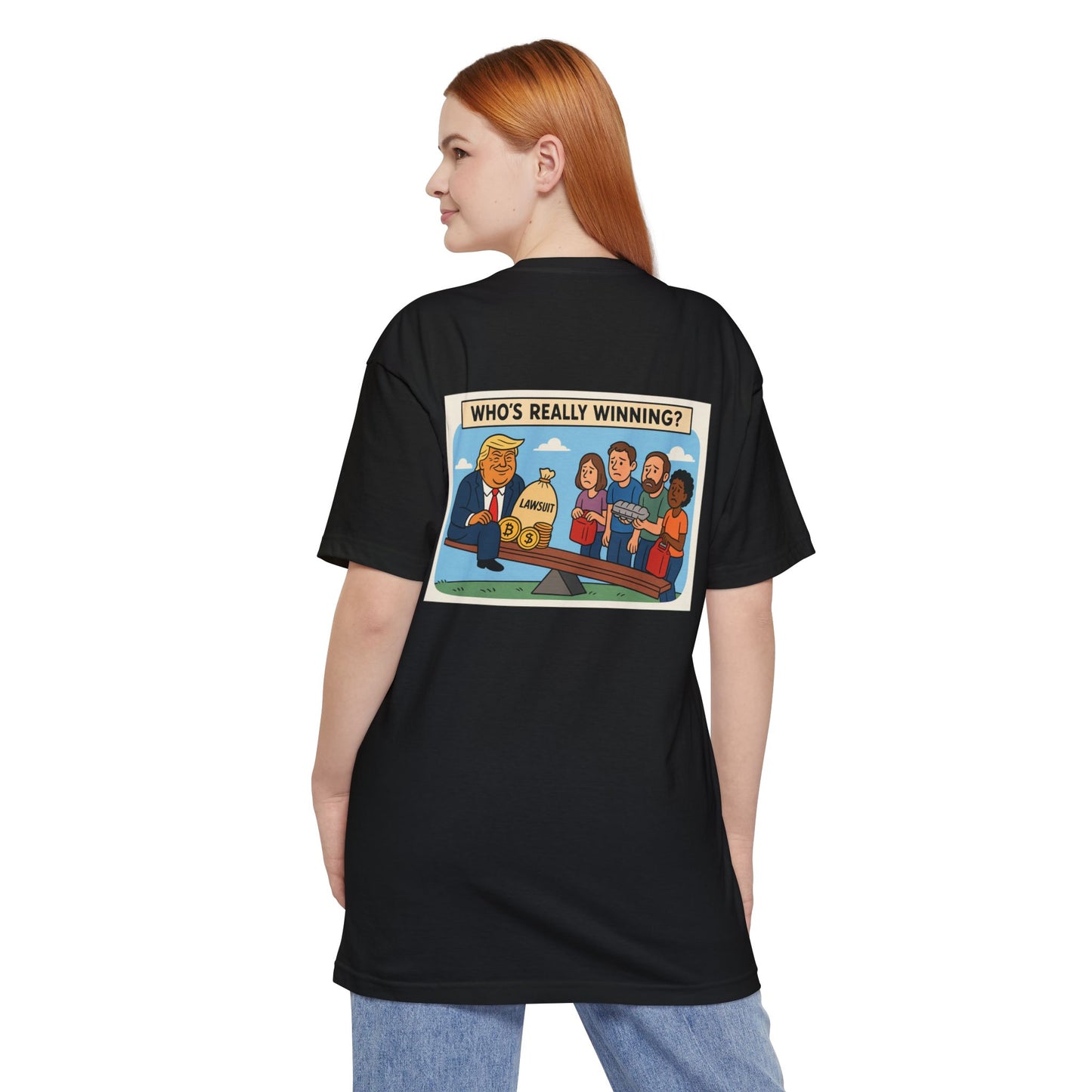 Funny Political T-Shirt, Who's Really Winning Graphic Tee, Unisex Humor Apparel, Gift for Politics Lovers, Casual Weekend Wear
