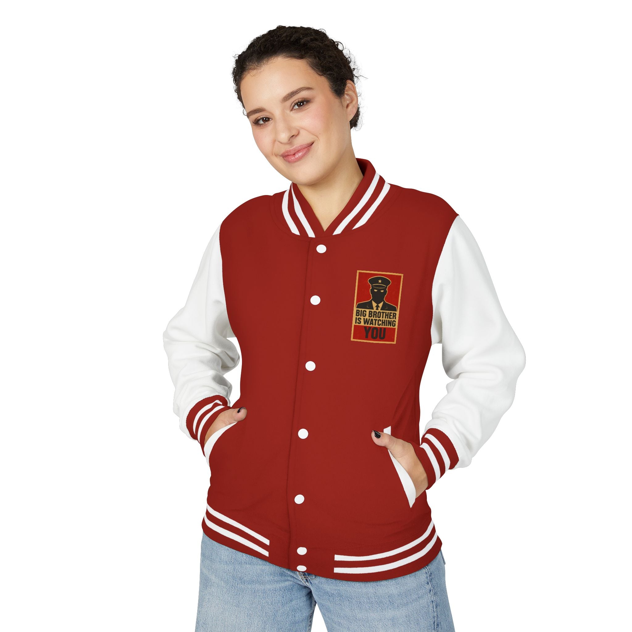 Unisex Heavyweight Letterman Jacket: Retro Style, Cozy Layer, Perfect for Game Day, Gift for Sports Fans, Streetwear Essentials