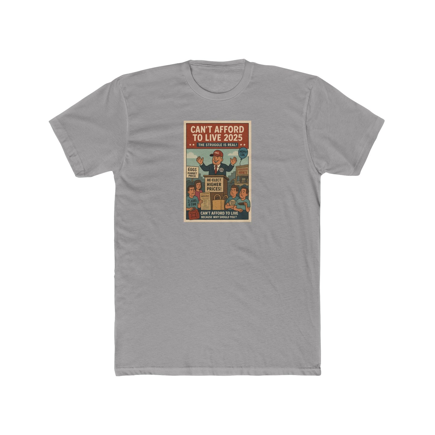 Protest Themed Unisex Crew Tee | 2025 Activism Shirt, Graphic Tee for Social Justice, Casual Wear, Gift for Advocates