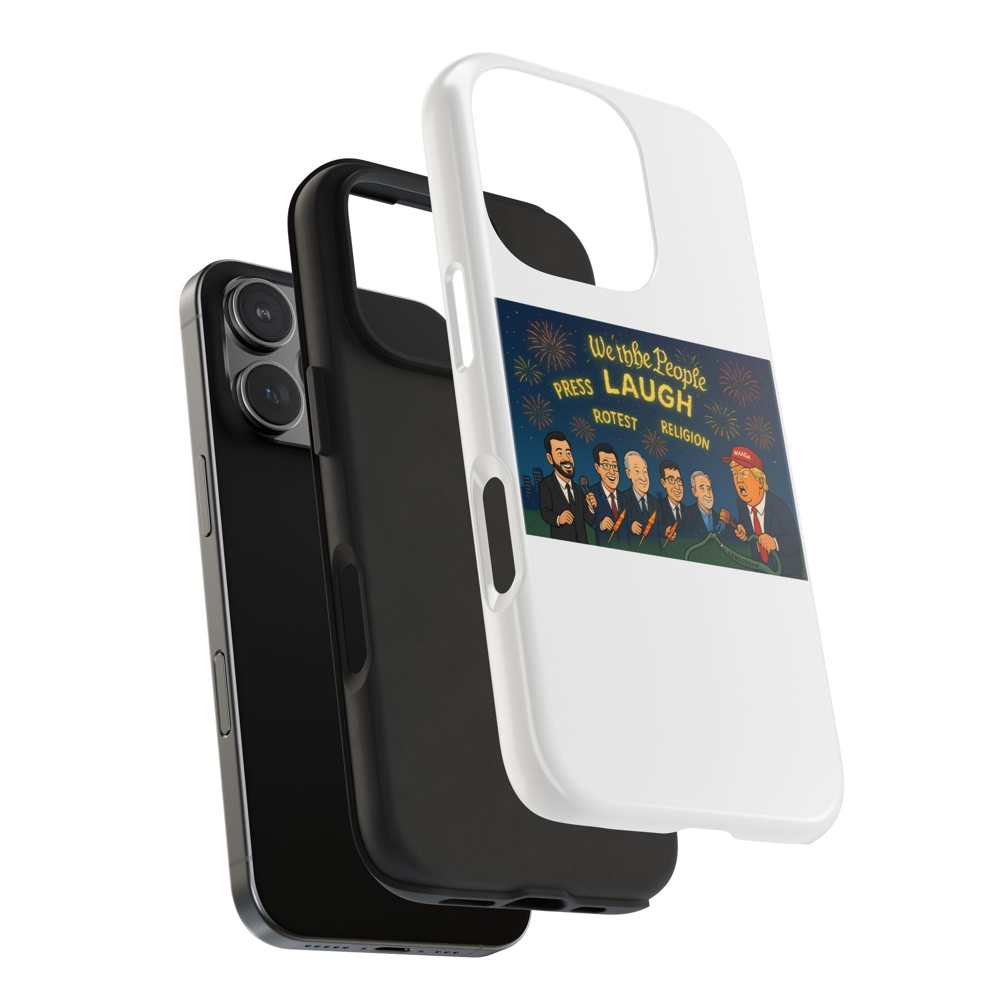 Bold Cancellation Tough Phone Cases, Political Statement Case, Funny Protest Case, Gift for Activists, Unique Phone Cover