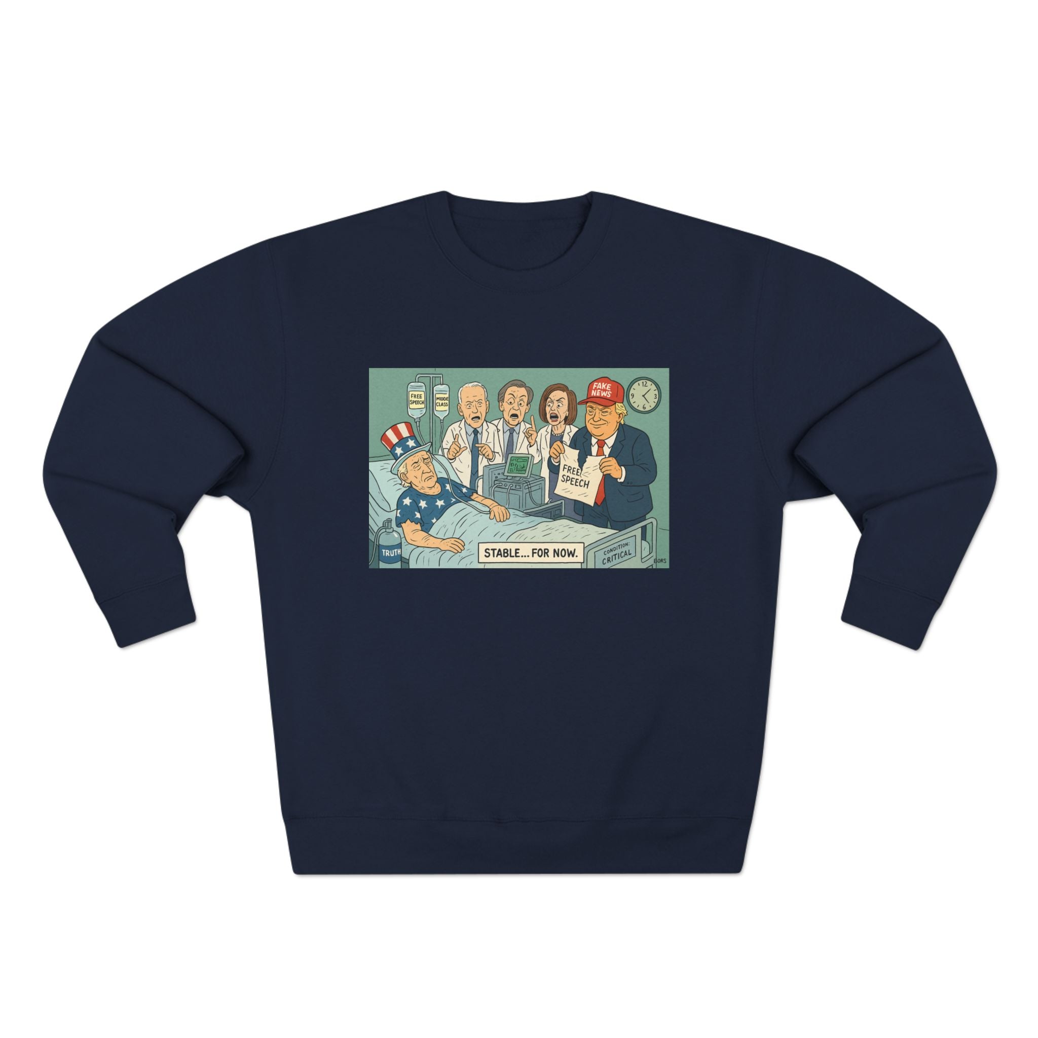Vintage Humor Crewneck Sweatshirt | Funny Gift for Dads, Graphic Sweater for Family Gatherings, Casual Wear, Birthday Present
