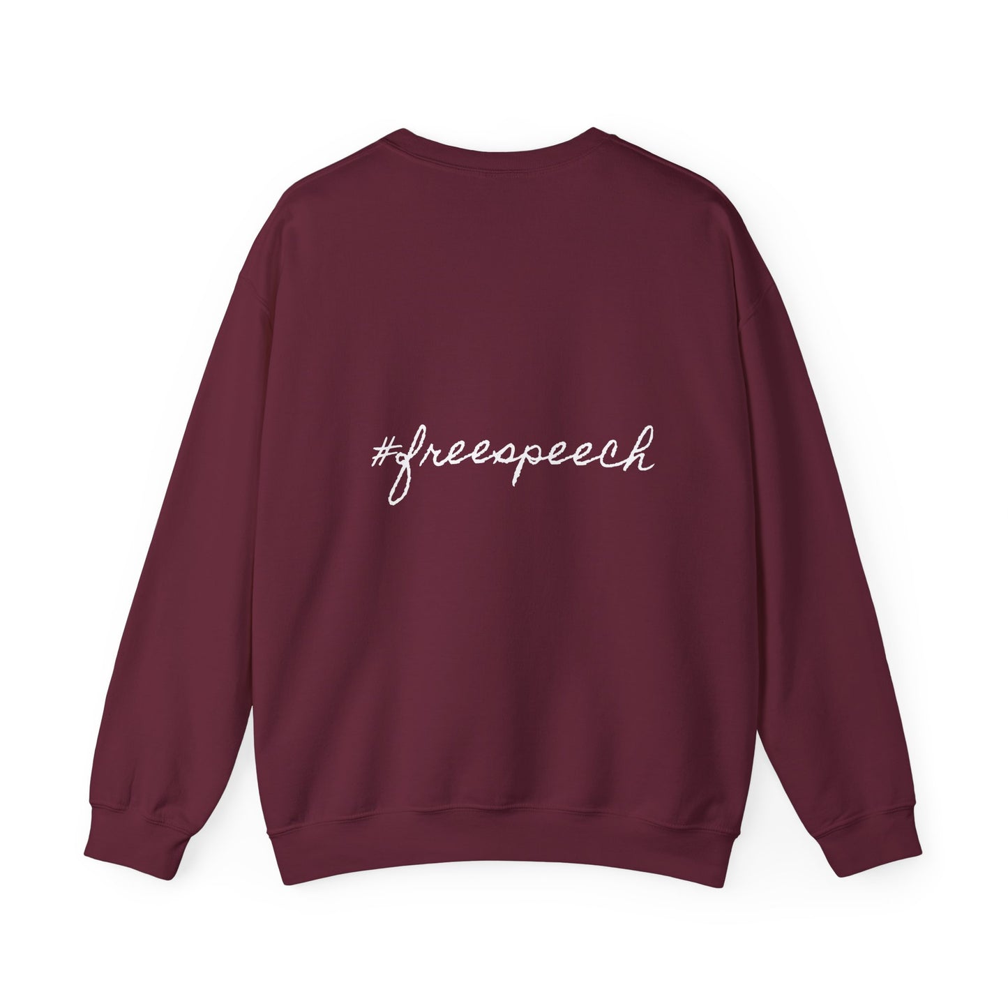 Patriotic Humor Crewneck Sweatshirt, Funny Gift for Political Enthusiasts, Comfy Casual Wear, Ideal for Gift Giving, Unisex Fashion