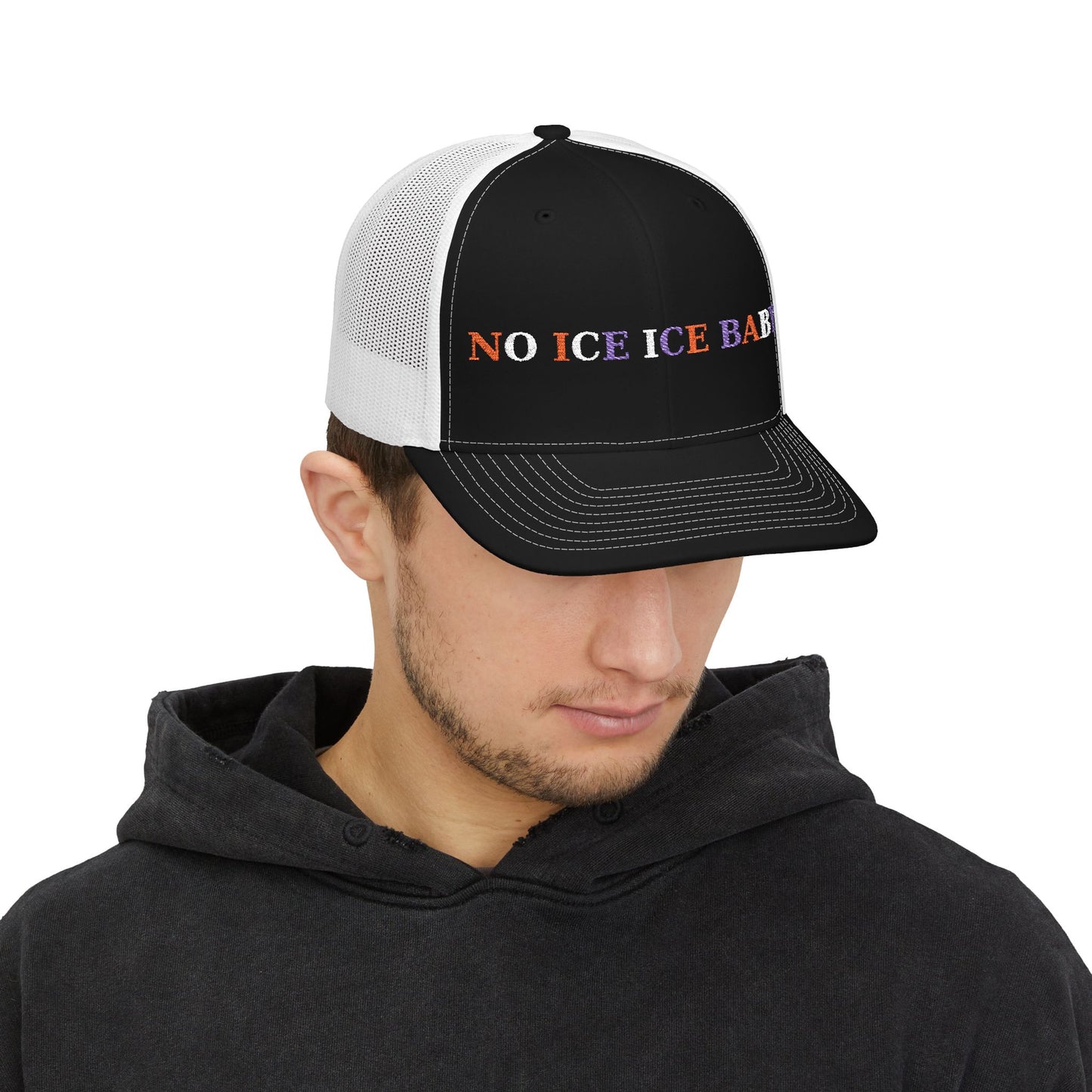 Trendy Embroidered Snapback Trucker Cap - Cool Gift for Music Lovers, Retro Vibes, Summer Events, Festivals, Casual Outings