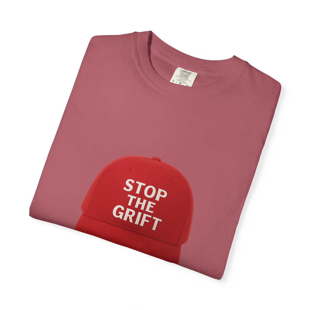 Unisex Garment-Dyed T-shirt with 'STOP THE GRIFT' Design, Casual Tee, Thought-Provoking Shirt, Gift for Activists, Statement Apparel, [...]