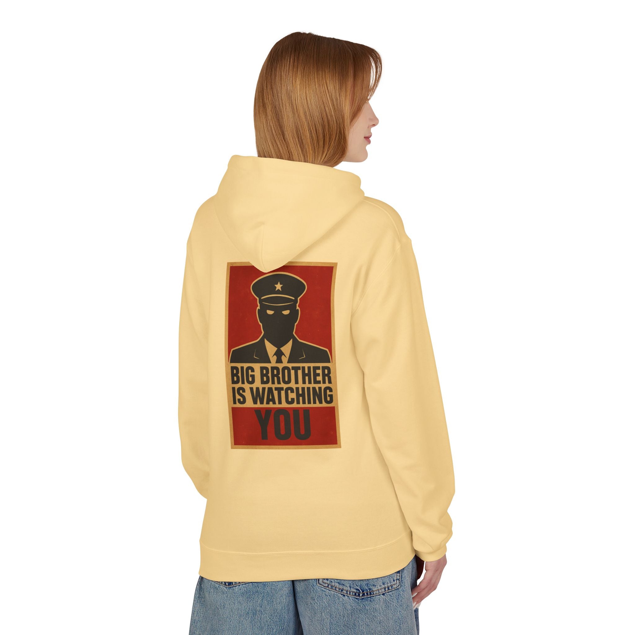 Big Brother Is Watching You Hoodie - Unisex Fleece Sweatshirt, Cozy Gift for Fans of Dystopian Literature, Statement Apparel