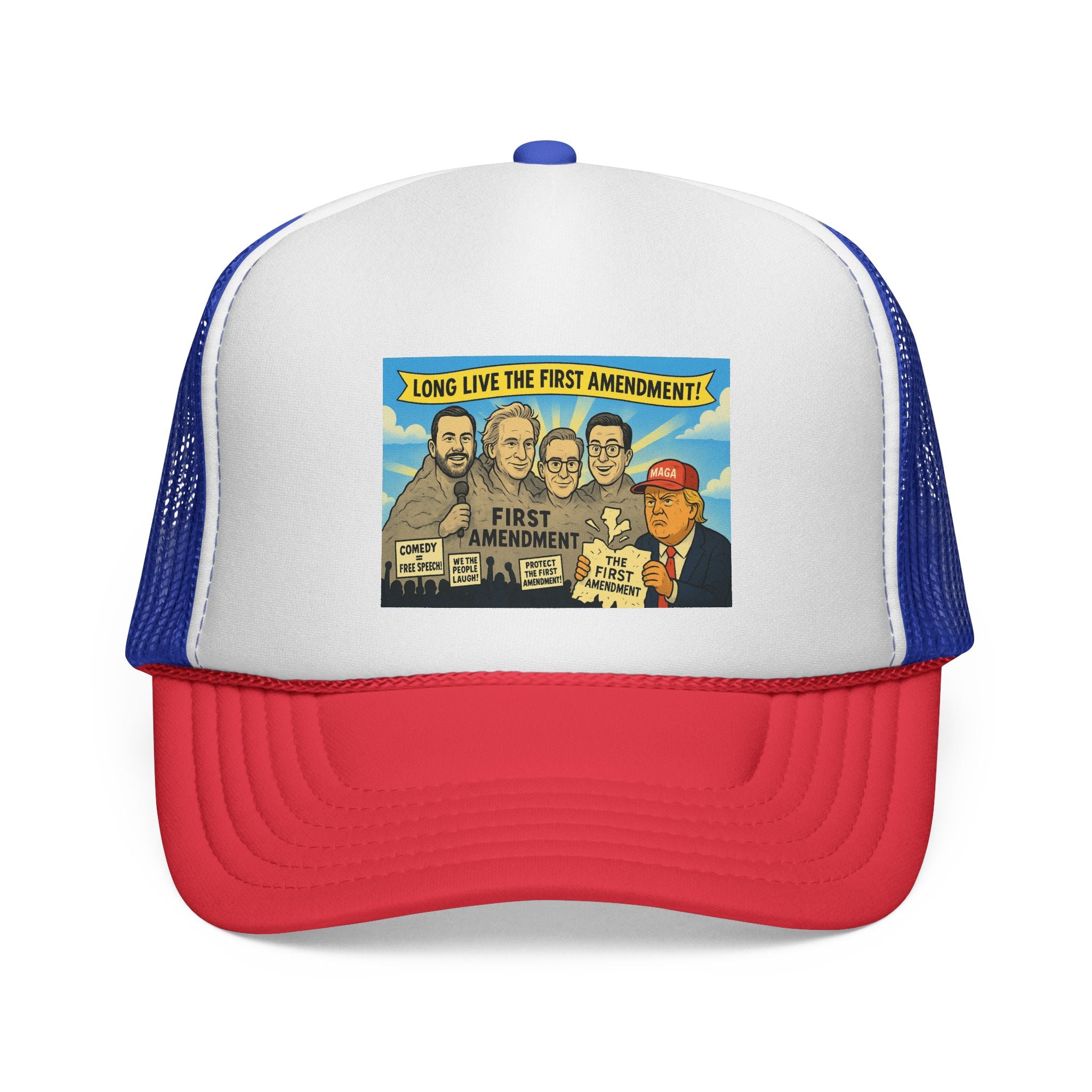 First Amendment Trucker Cap – Fun, Vintage Style Hat for Freedom Lovers, Patriotic Gift, Outdoor Adventures, Unique Conversation Starter