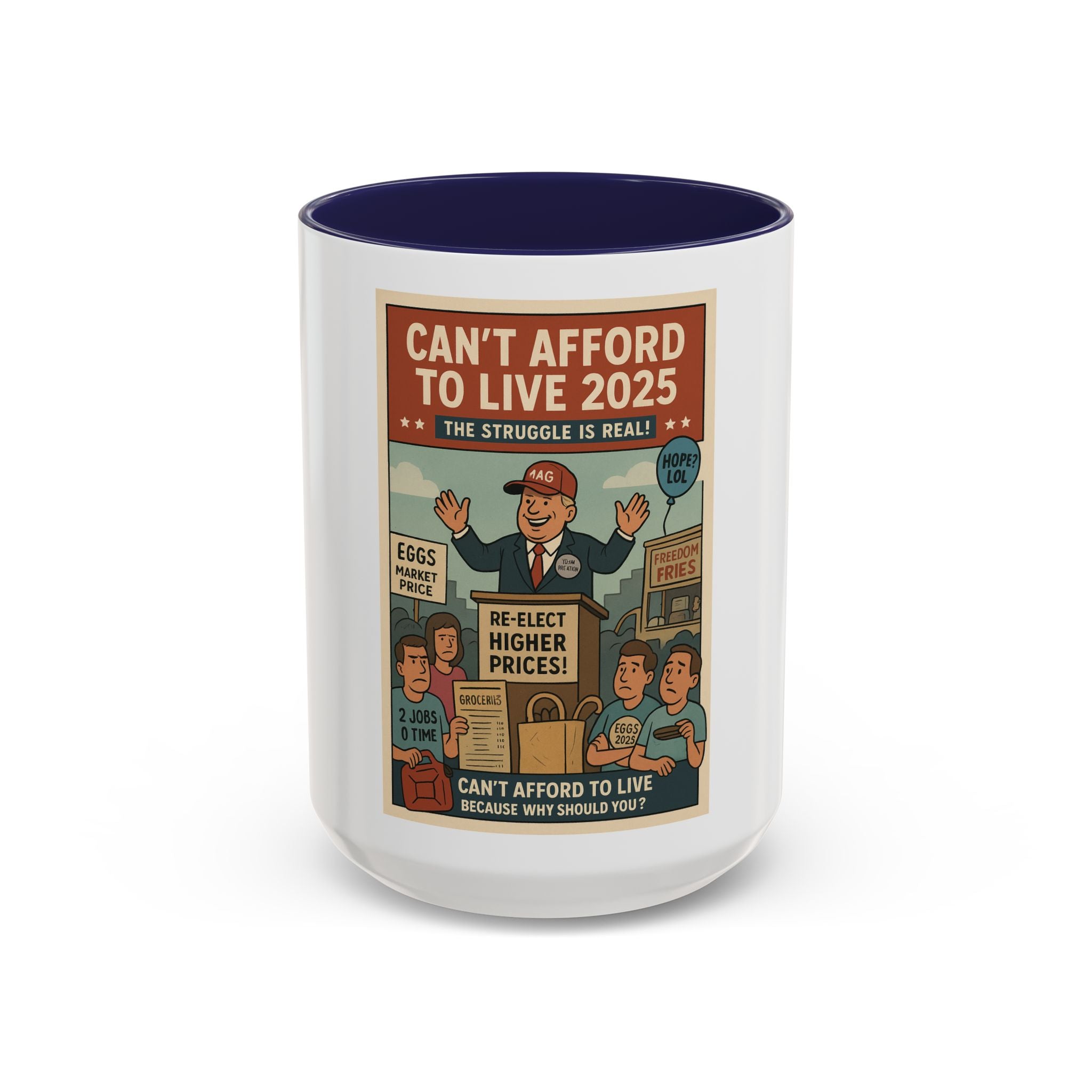 Retro-Inspired Accent Coffee Mug, Funny Gift for Coffee Lovers, Unique Kitchen Decor, Humorous Mug for 2025, Perfect for Birthdays & [...]